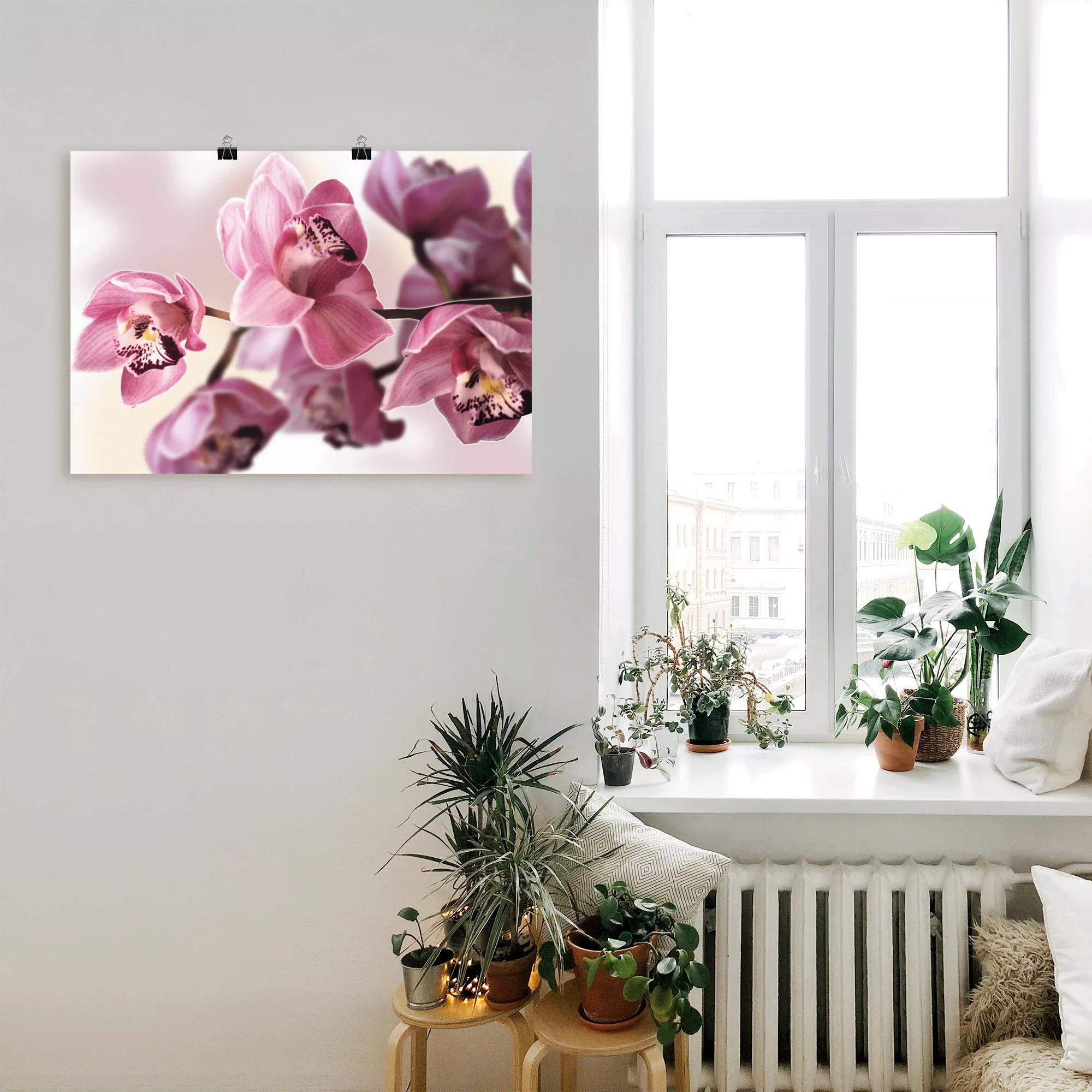 Artland Wandbild »Rosa Orchidee«, Blumenbilder, (1 St.), als Alubild, Outdo günstig online kaufen