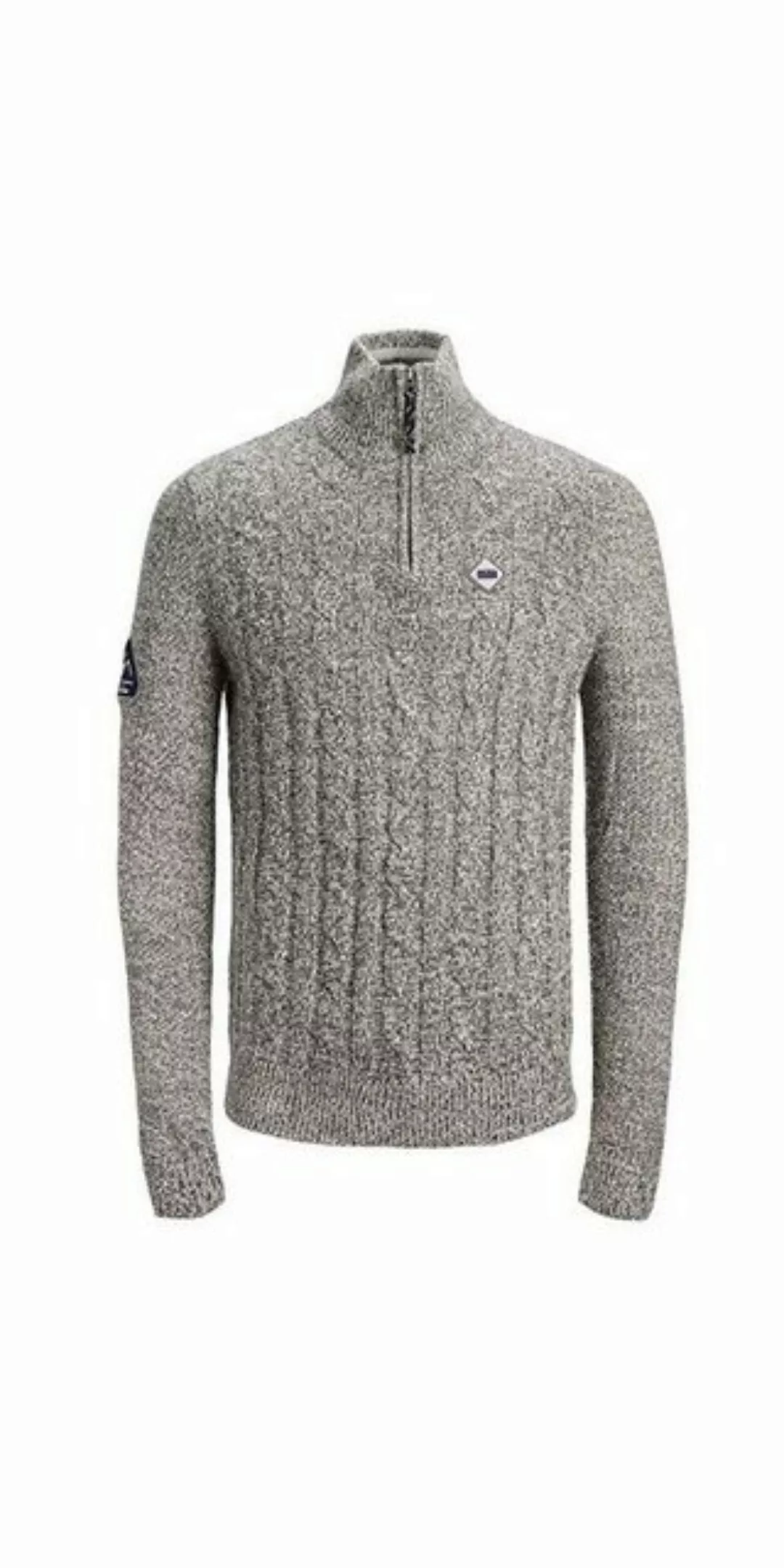 Jack & Jones Longpullover JOREFFREY KNIT TURTLE darkgrey günstig online kaufen