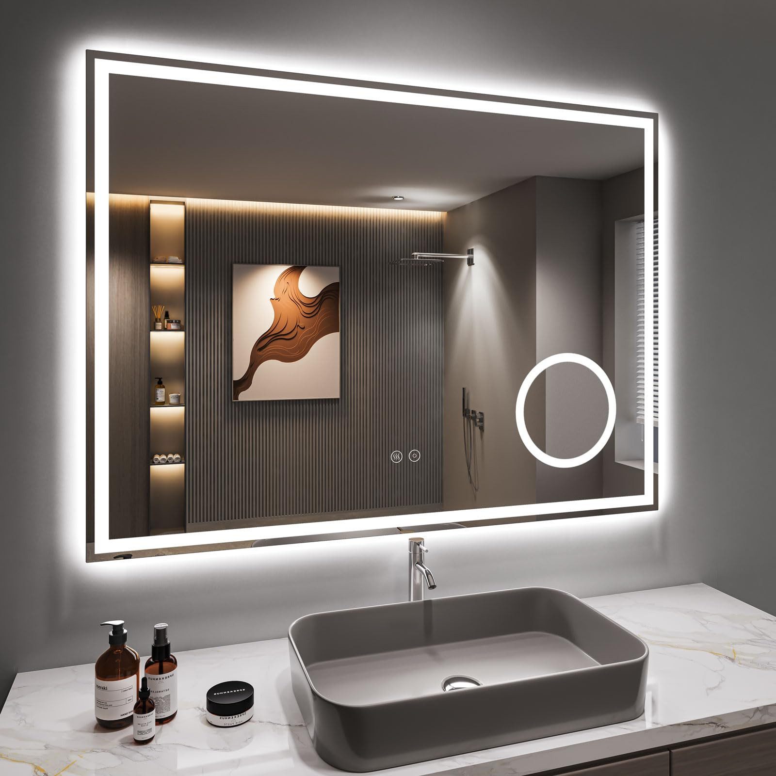 Dripex Badspiegel Led Wandspiegel Badezimmerspiegel fürs günstig online kaufen