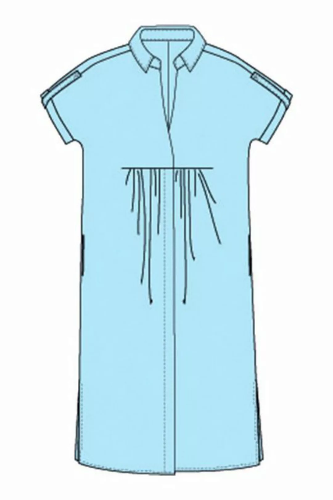 Milano Italy Sommerkleid SHORTSLEEVE DRESS W COLLARAESLIT AT günstig online kaufen