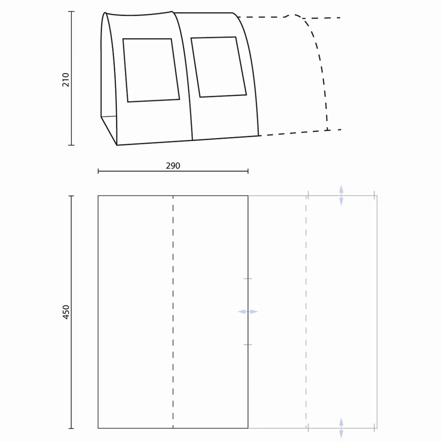 Skandika Vorzelt Canopy für Gotland 6, günstig online kaufen