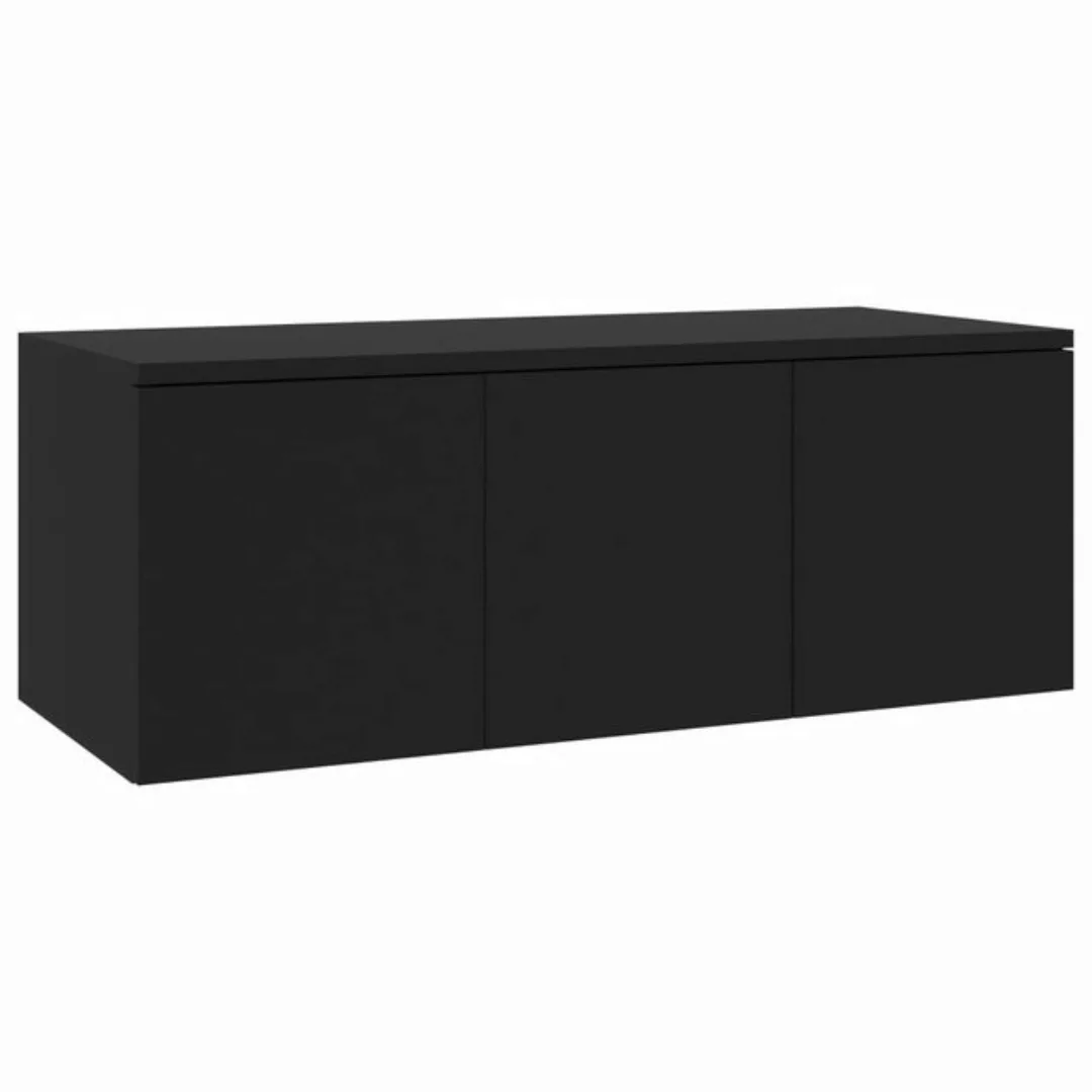 furnicato TV-Schrank Schwarz 80x34x30 cm Holzwerkstoff günstig online kaufen