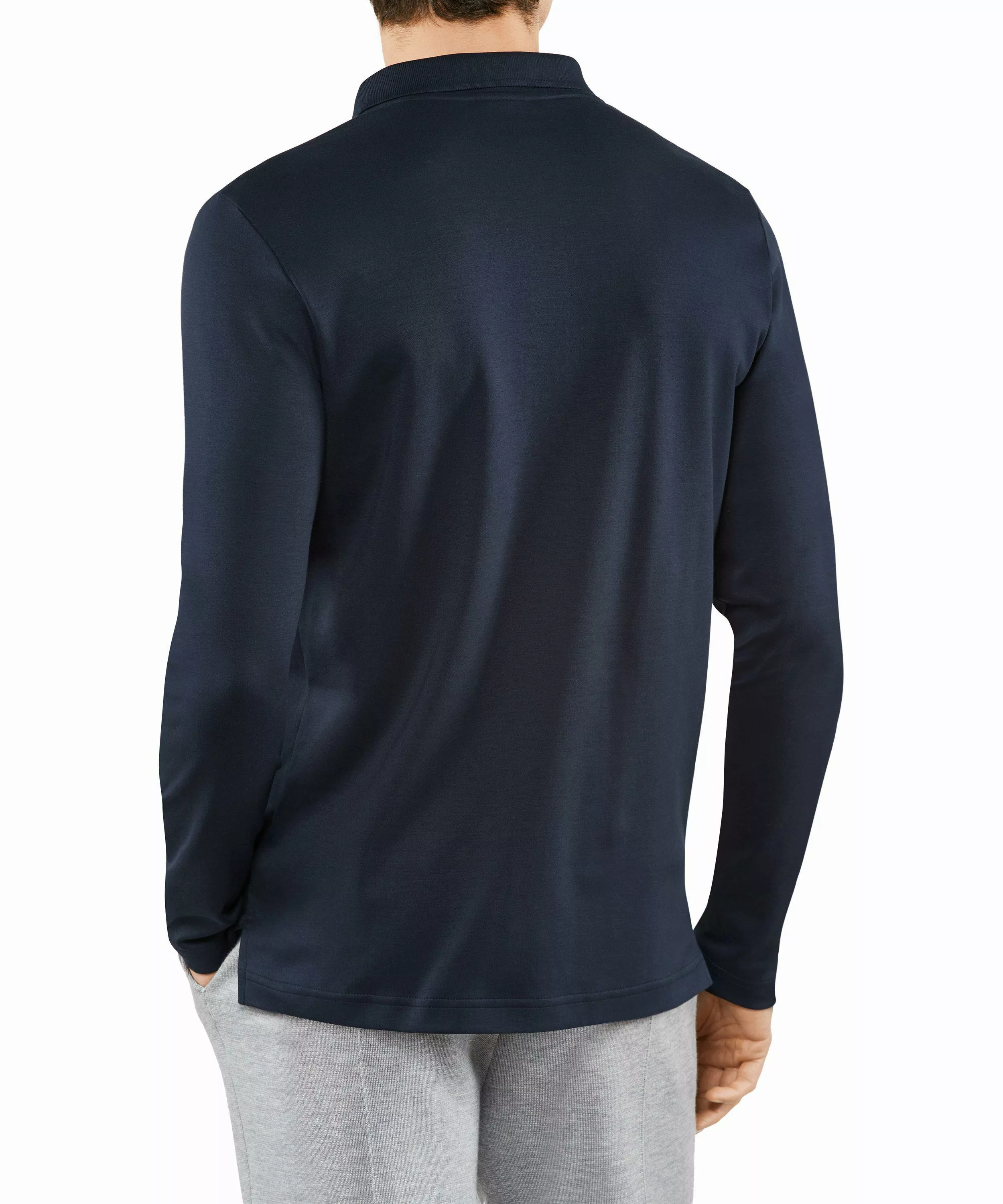 FALKE Polo Shirt Polo, Herren, 3XL, Blau, Uni, Baumwolle, 62102-611607 günstig online kaufen