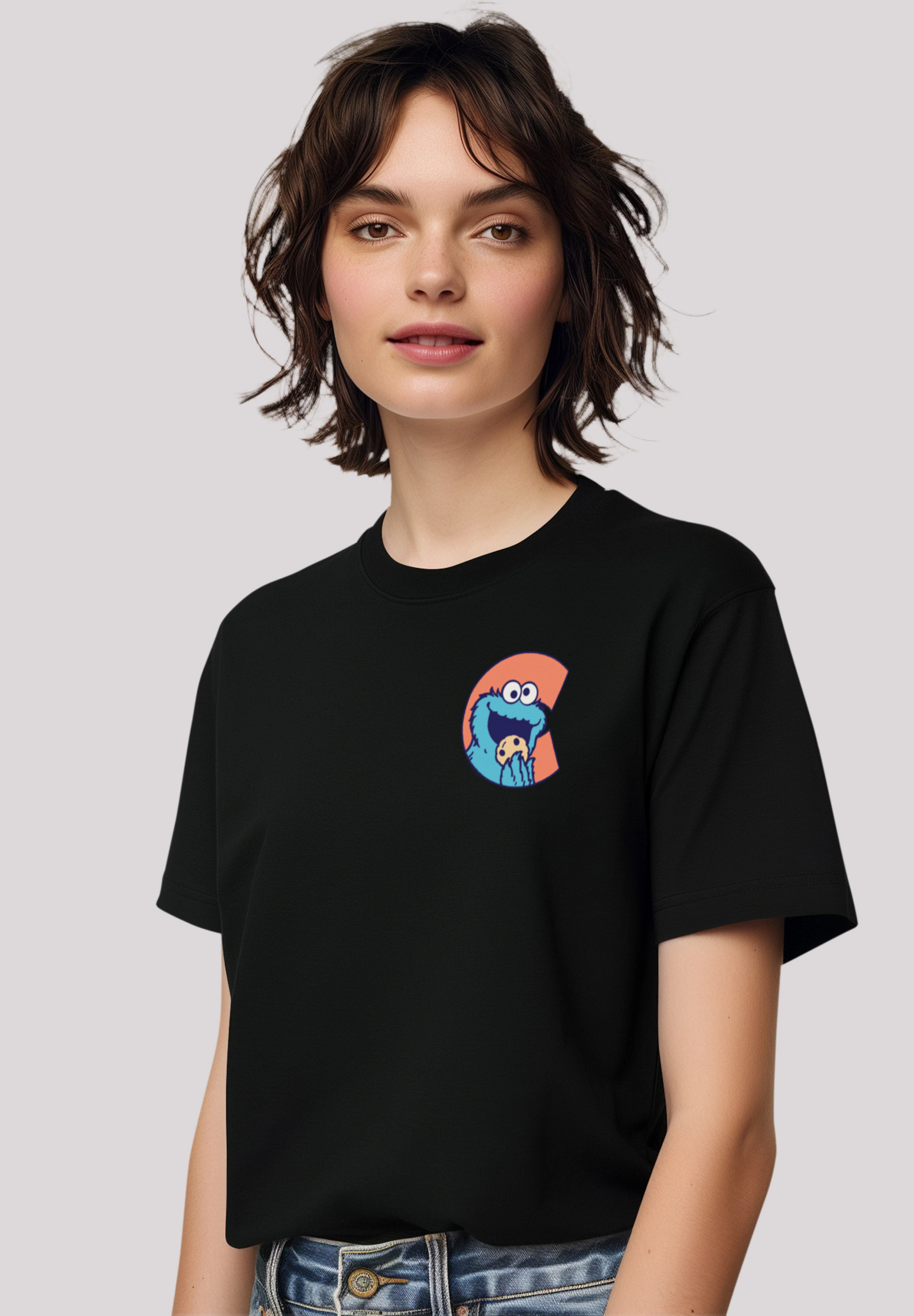 F4NT4STIC T-Shirt "Sesamstraße Cookie Monster "C"", Premium Qualität günstig online kaufen