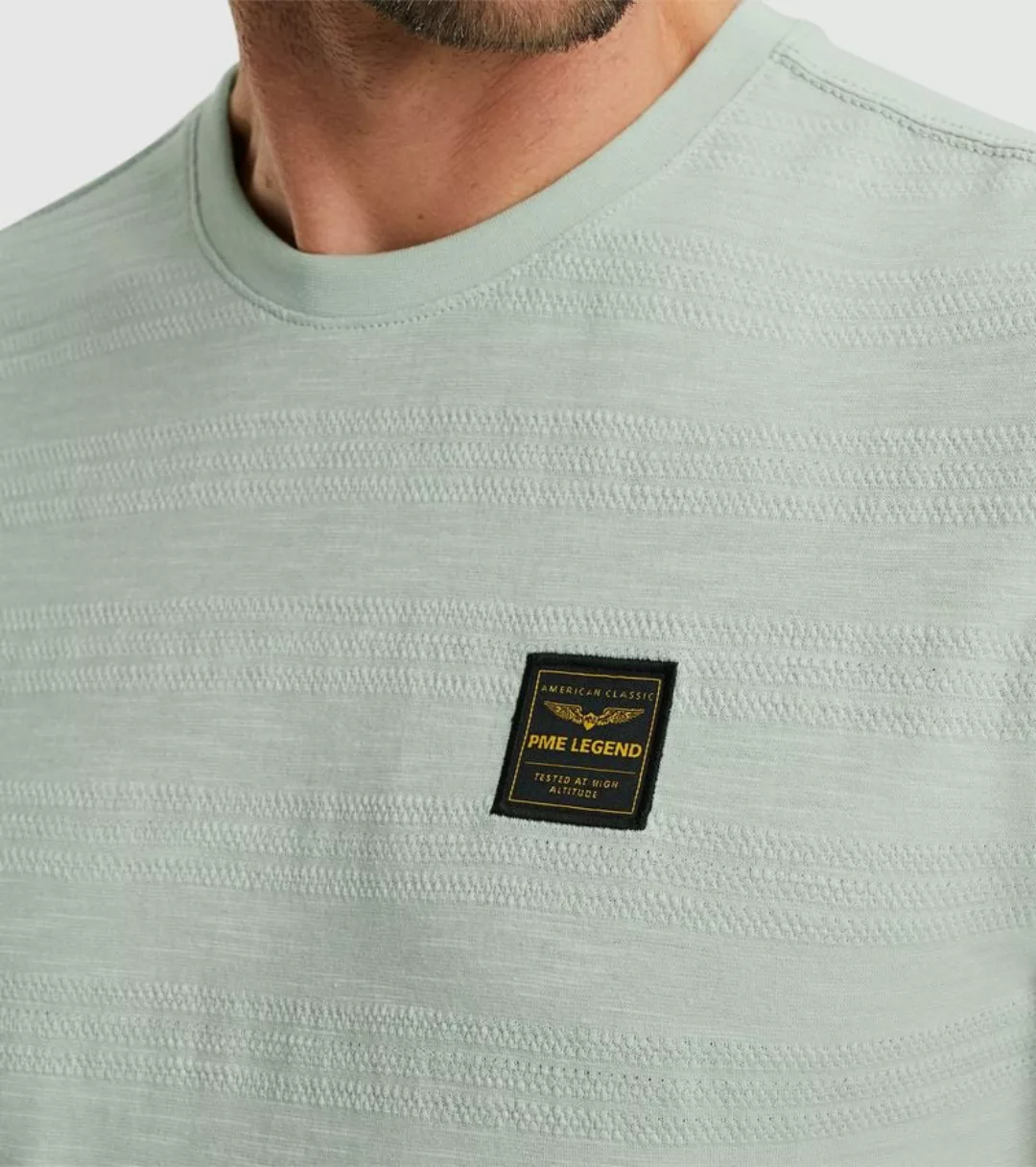 PME Legend T-Shirt Jacquard Hellgrün - Größe XL günstig online kaufen