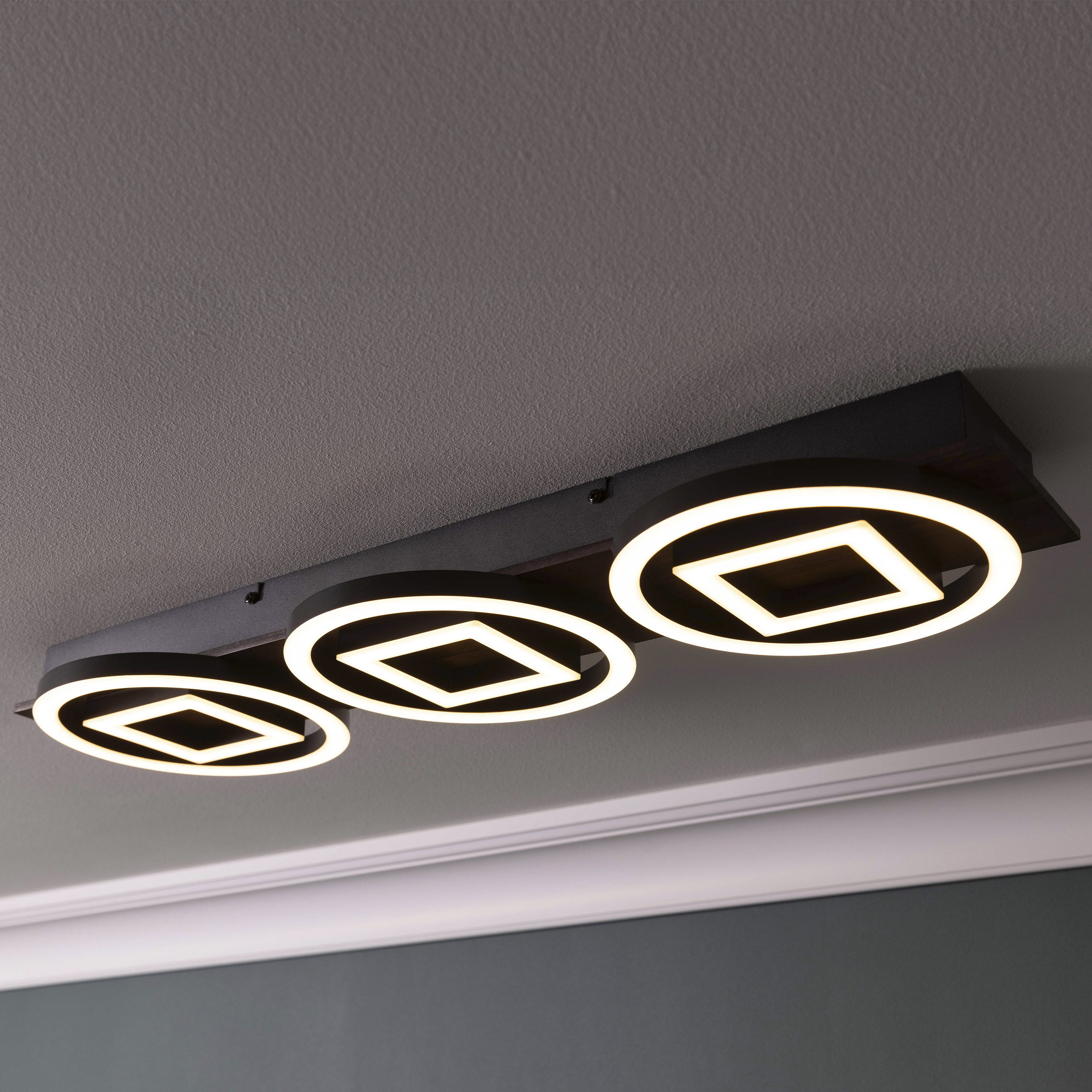 Brilliant LED Deckenleuchte »Maureen«, LED Deckenlampe, 67x20 cm, 3500 lm, günstig online kaufen