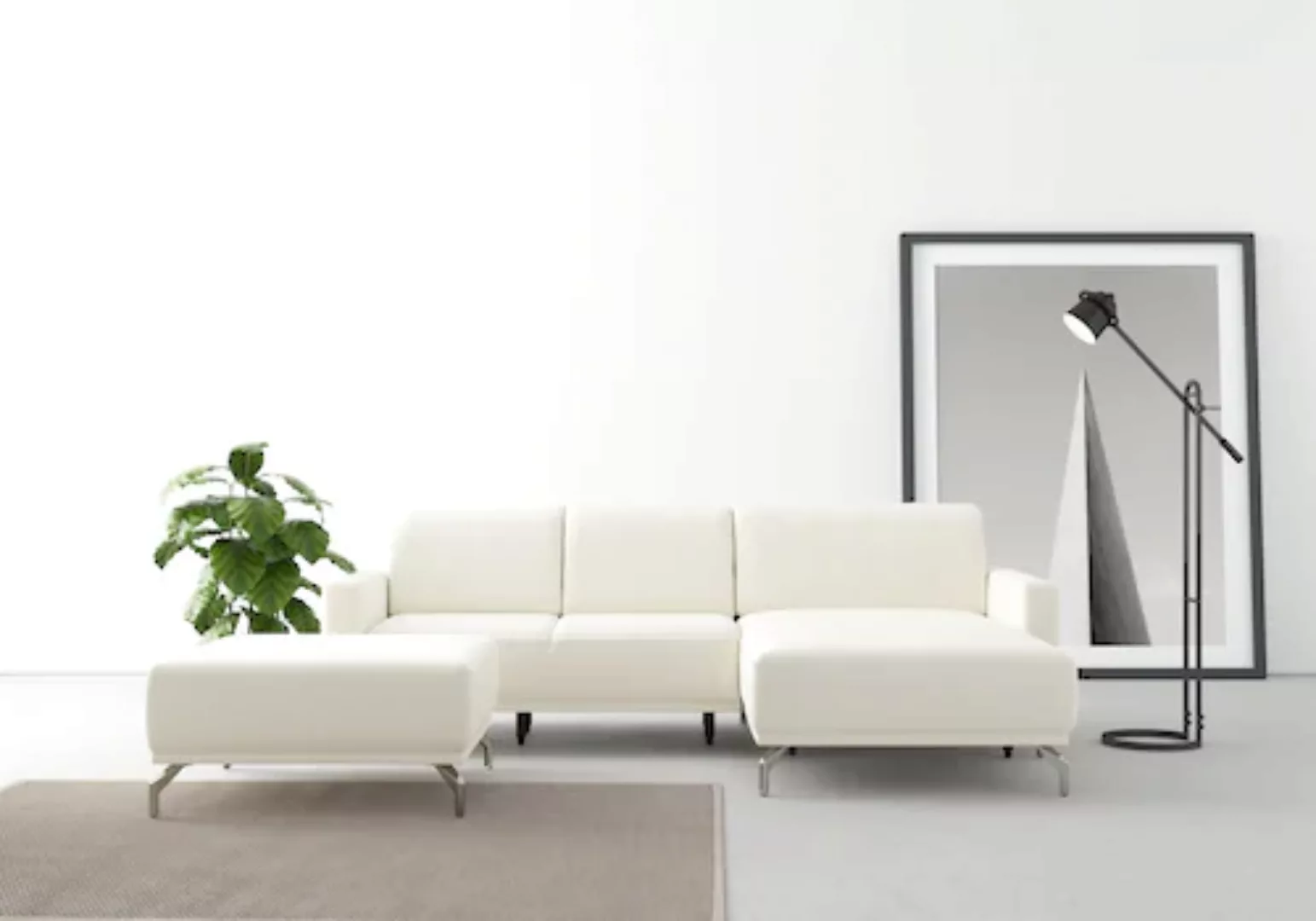 sit&more Ecksofa »Bailando L-Form«, wahlweise mit Kopfteilverstellung und V günstig online kaufen
