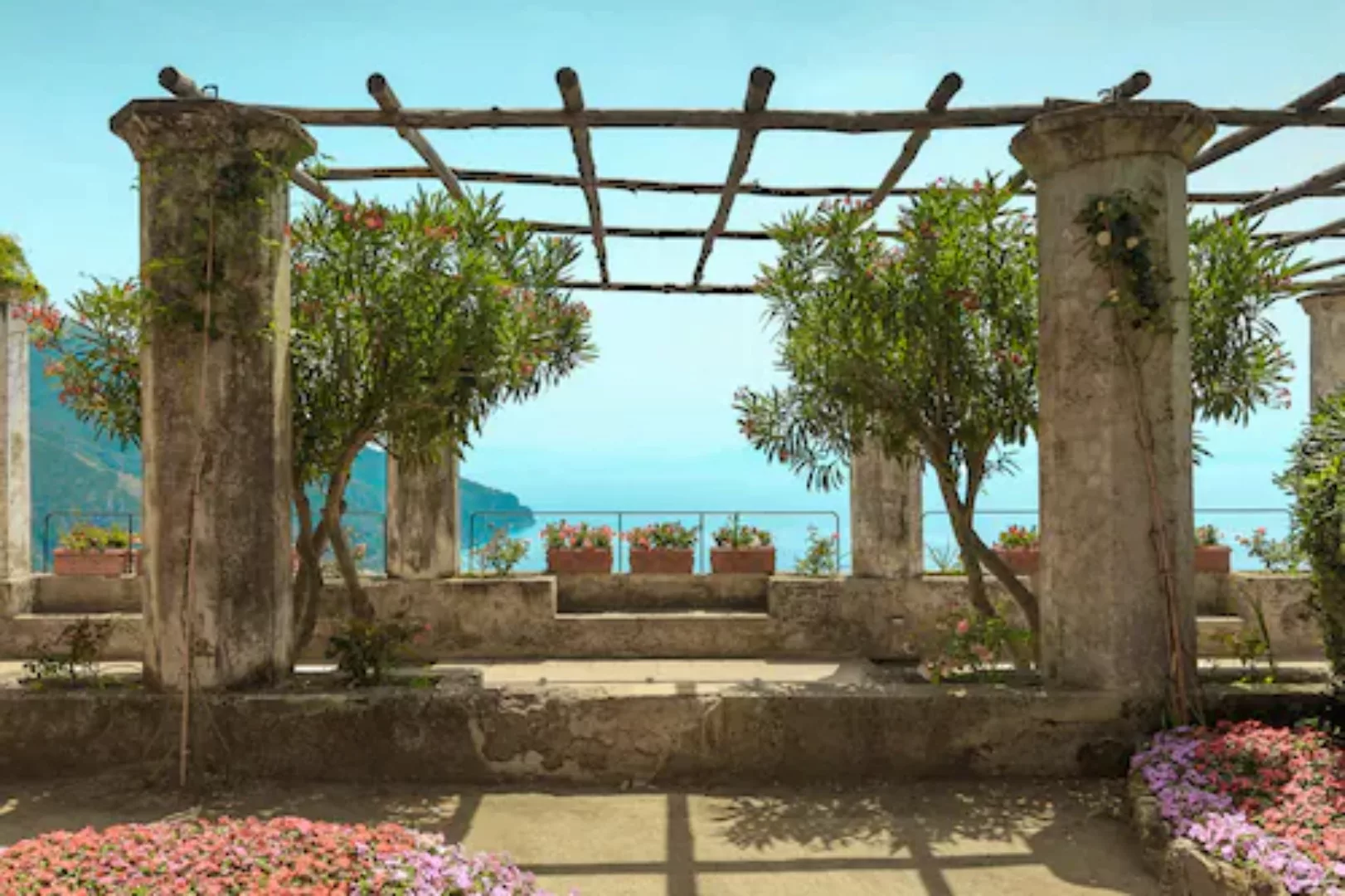 Papermoon Fototapete »terrasse am Meer« günstig online kaufen