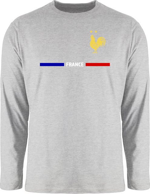 Shirtracer Rundhalsshirt Frankreich Trikot Wappen, France mit Stolz, Franzö günstig online kaufen