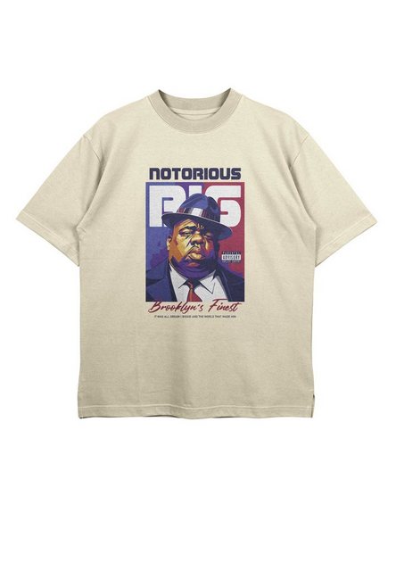 Novux T-Shirt Notorious BIG Oversize Herren Tshirt Farbe Yellow (1-tlg) aus günstig online kaufen