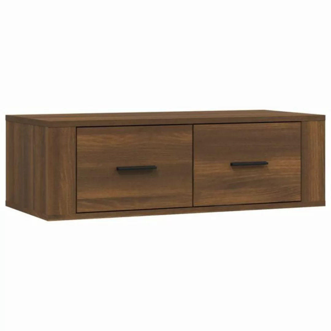 Vidaxl Tv-wandschrank Braun Eichen-optik 80x36x25 Cm Holzwerkstoff günstig online kaufen