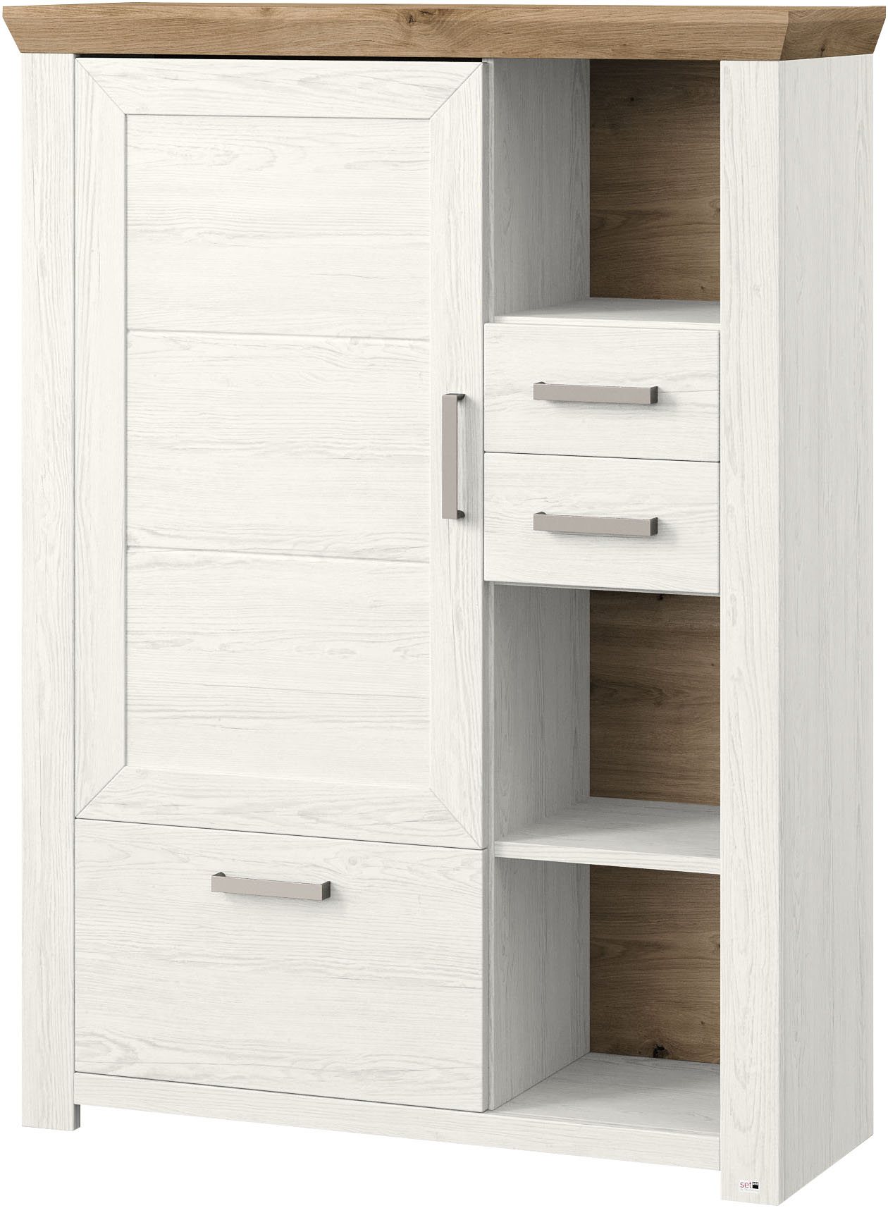 set one by Musterring Highboard "York", Typ 25 und 26, in 3 Farbvarianten, günstig online kaufen