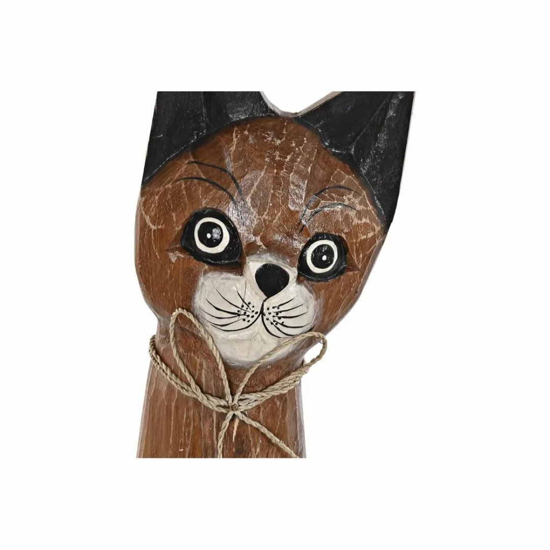 Deko-figur Dkd Home Decor Braun Weiß Katzen Albassia-holz (21 X 7 X 80 Cm) günstig online kaufen