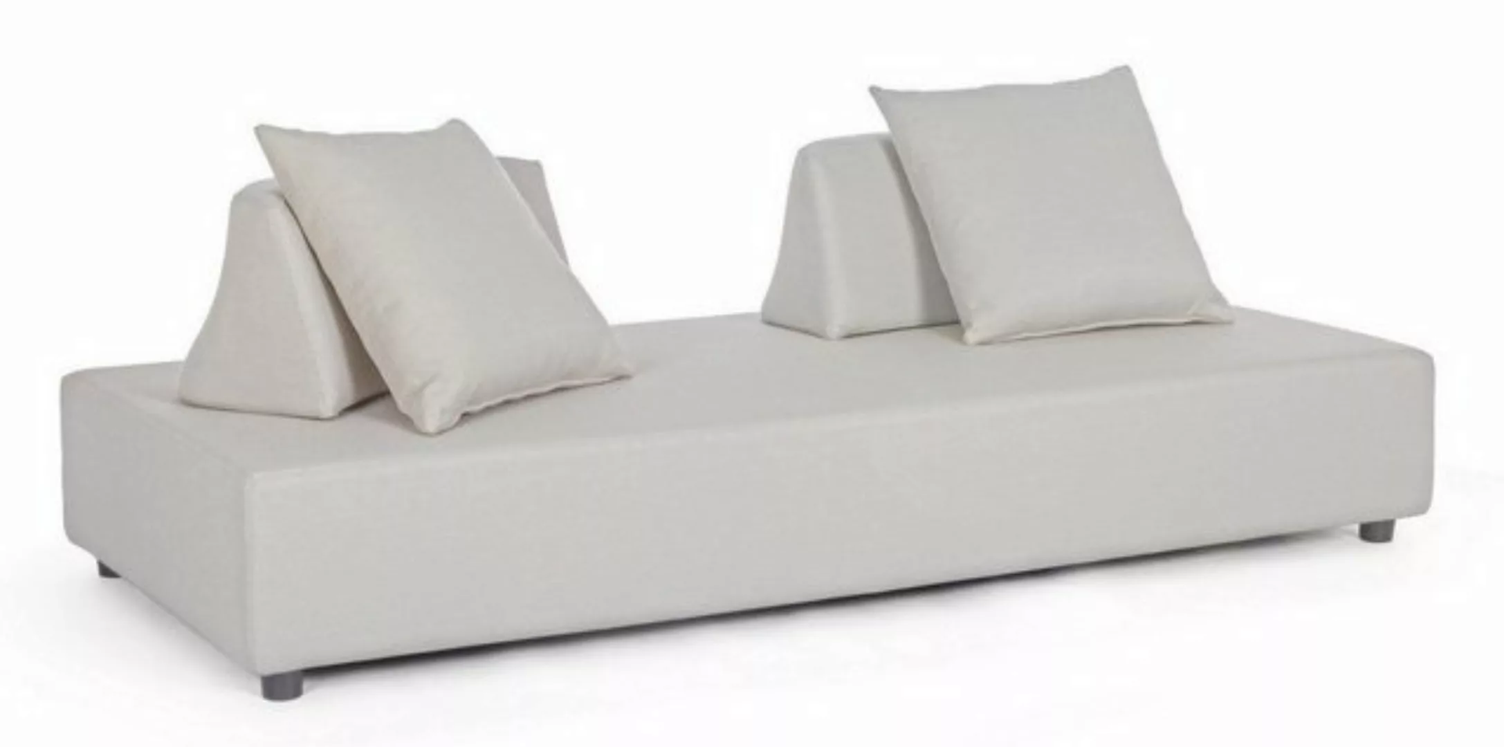 Natur24 Sofa Sofa Piper 200x90x32cm Aluminium Sofa Couch Polster günstig online kaufen