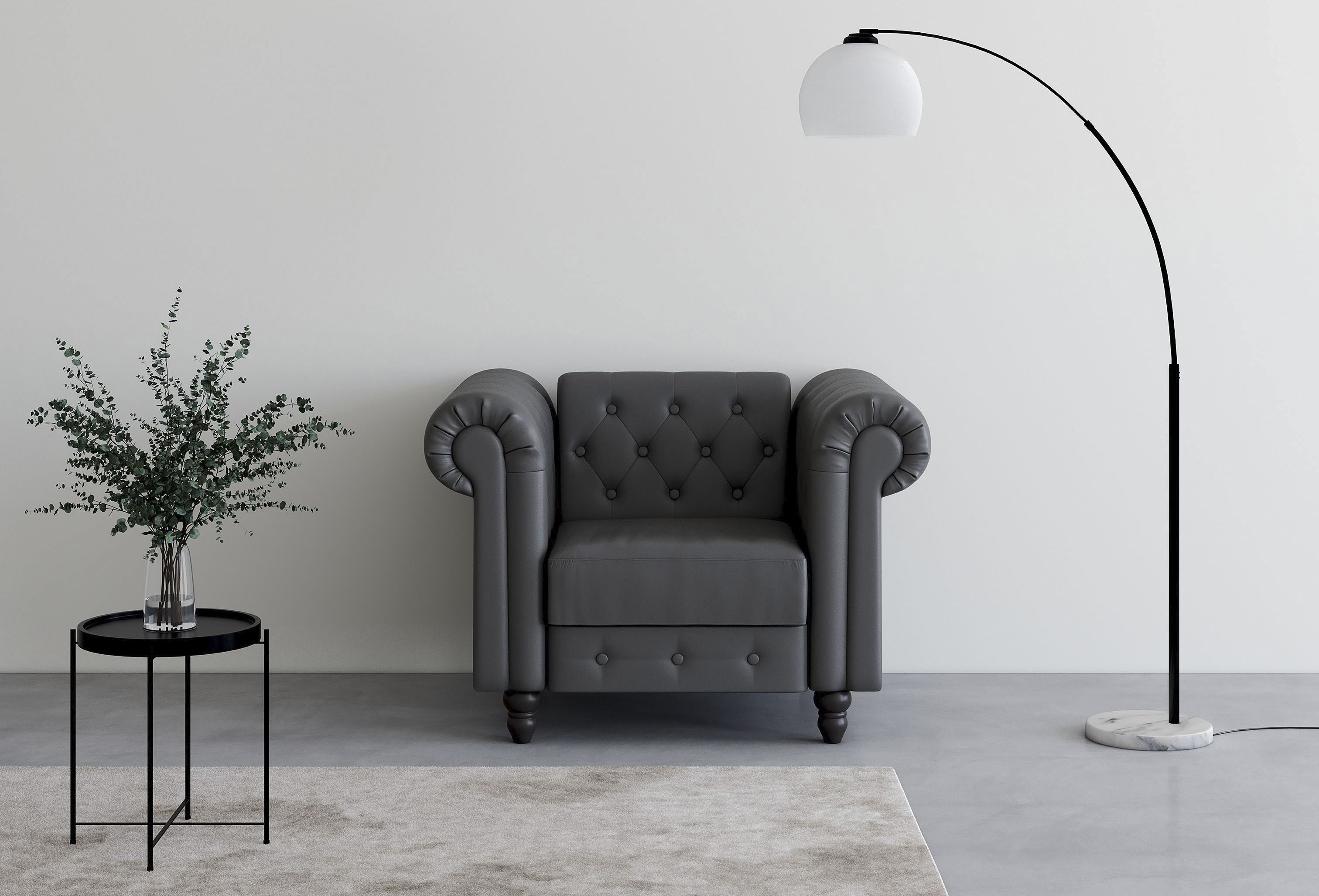 Dorel Home Chesterfield-Sessel "Felix", mit Rückenlehne 3-fach verstellbar, günstig online kaufen