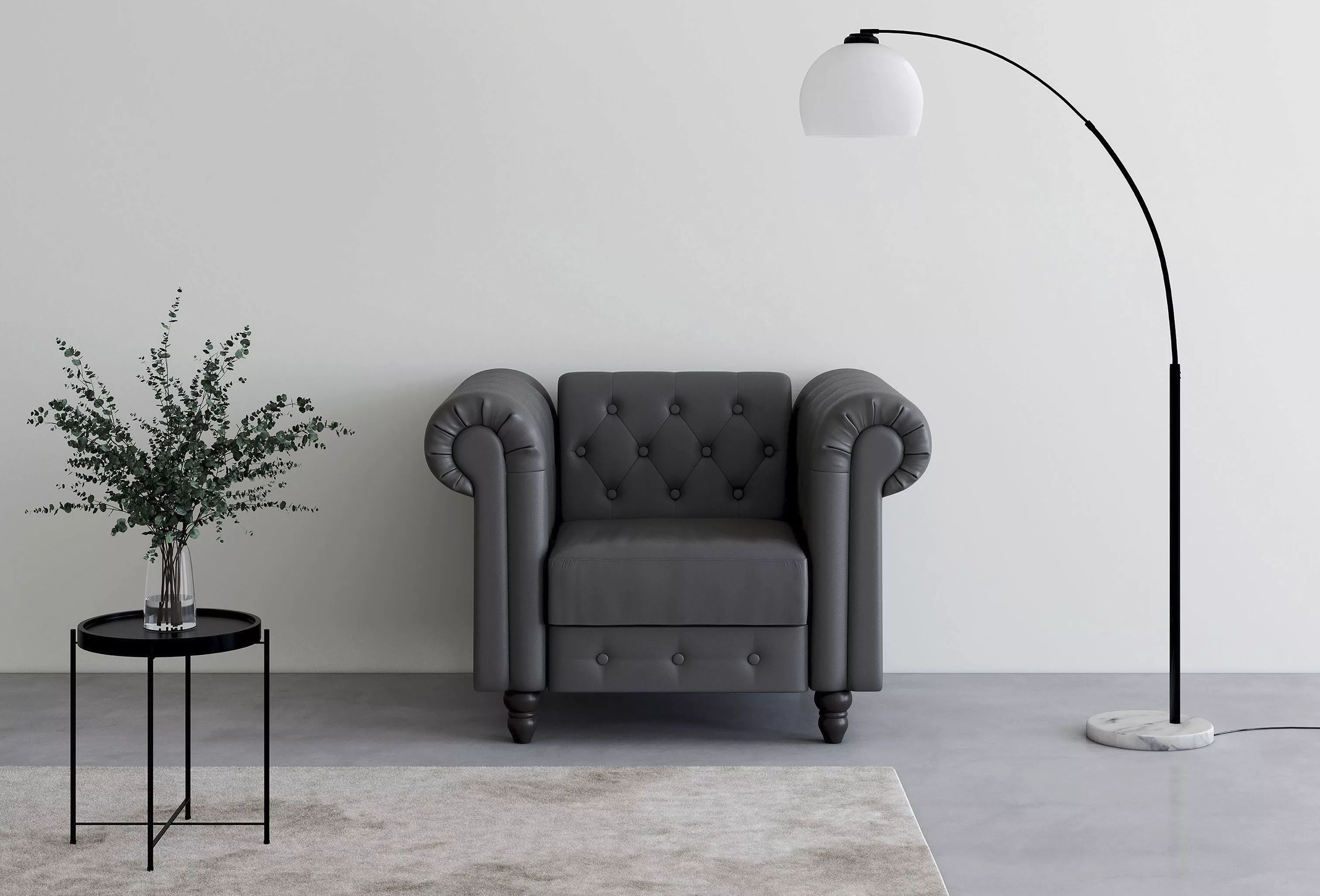 Dorel Home Chesterfield-Sessel »Felix«, mit Rückenlehne 3-fach verstellbar, günstig online kaufen