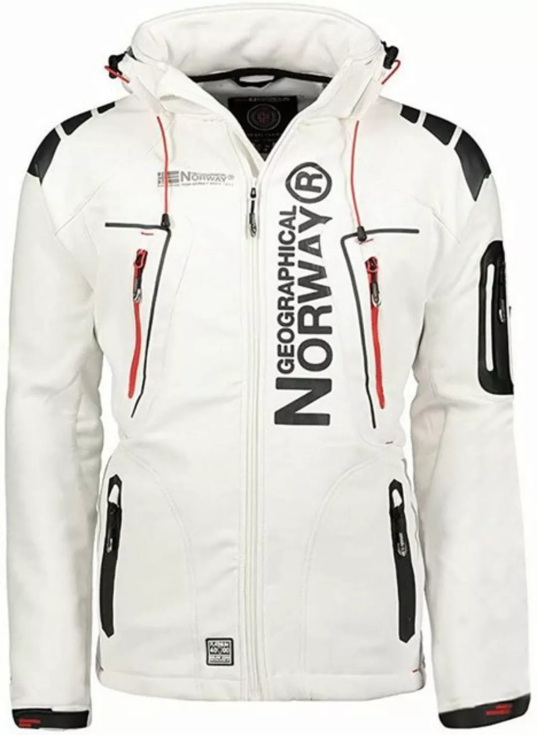 Geographical Norway Softshelljacke Herren Outdoor Jacke Techno Weis (packun günstig online kaufen