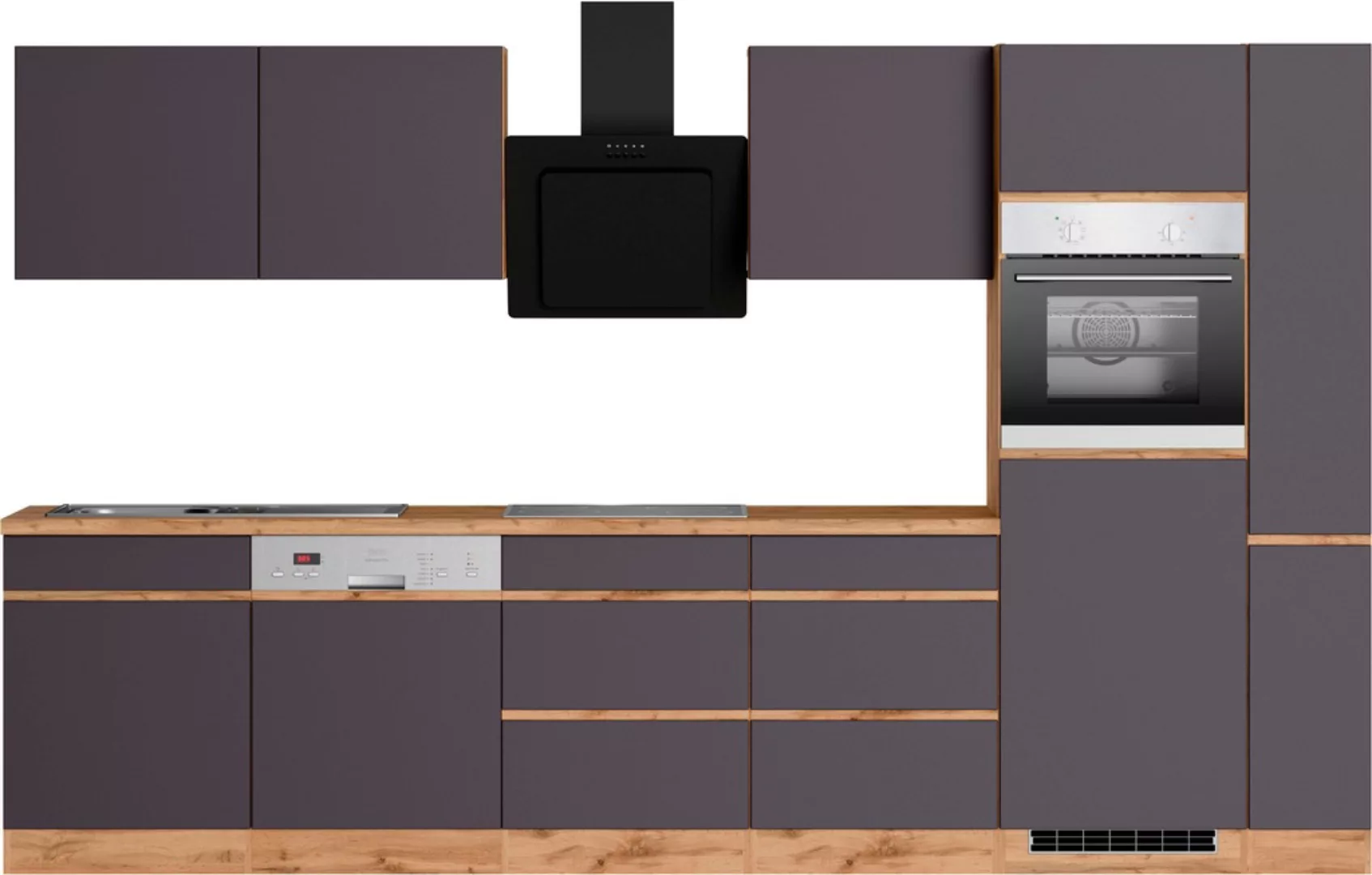 KOCHSTATION Küchenzeile "KS-Riesa", Stellbreite 330 cm, wahlweise mit Induk günstig online kaufen