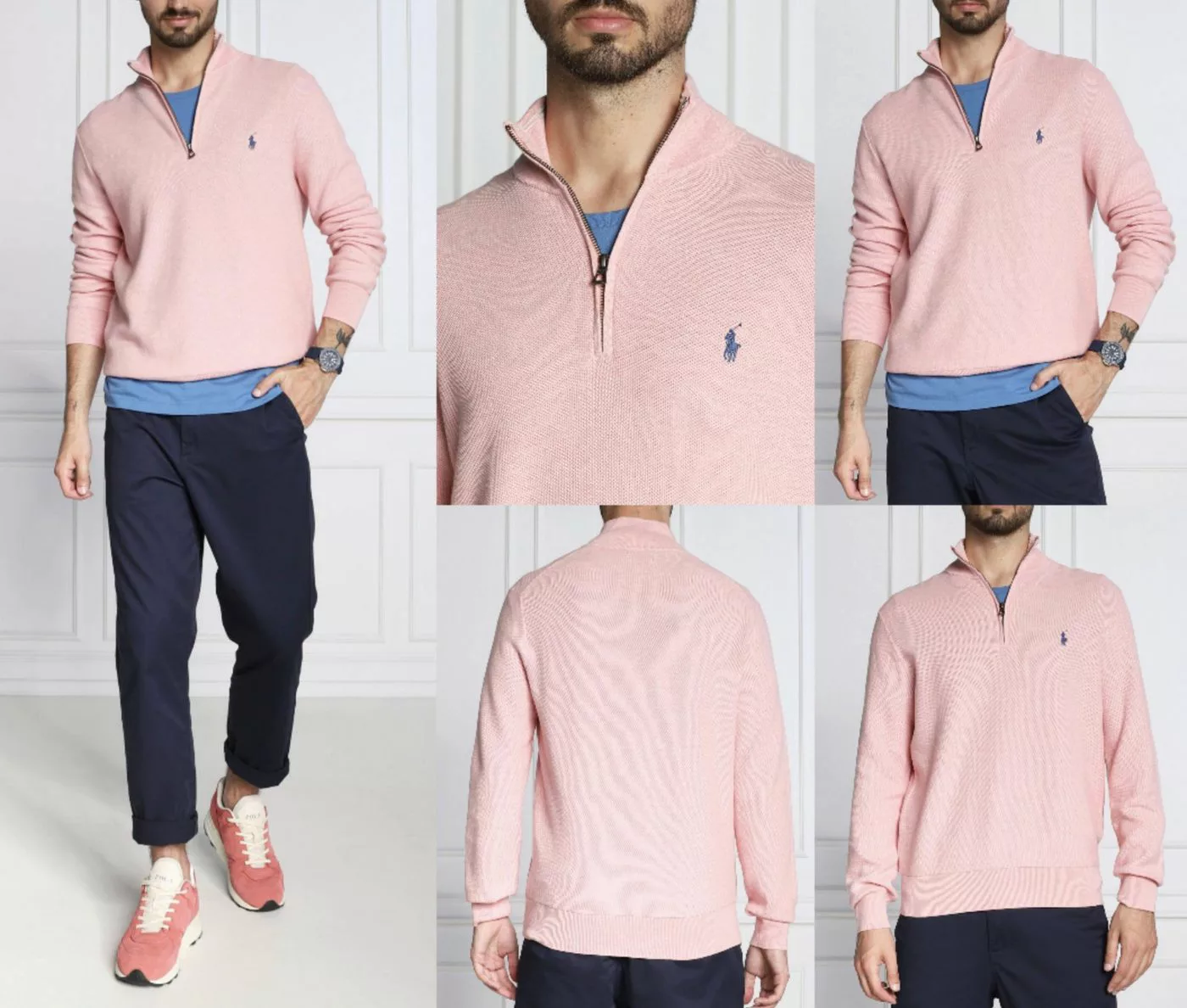 Ralph Lauren Strickpullover POLO RALPH LAUREN Half Zip Pullover Troyer Swea günstig online kaufen