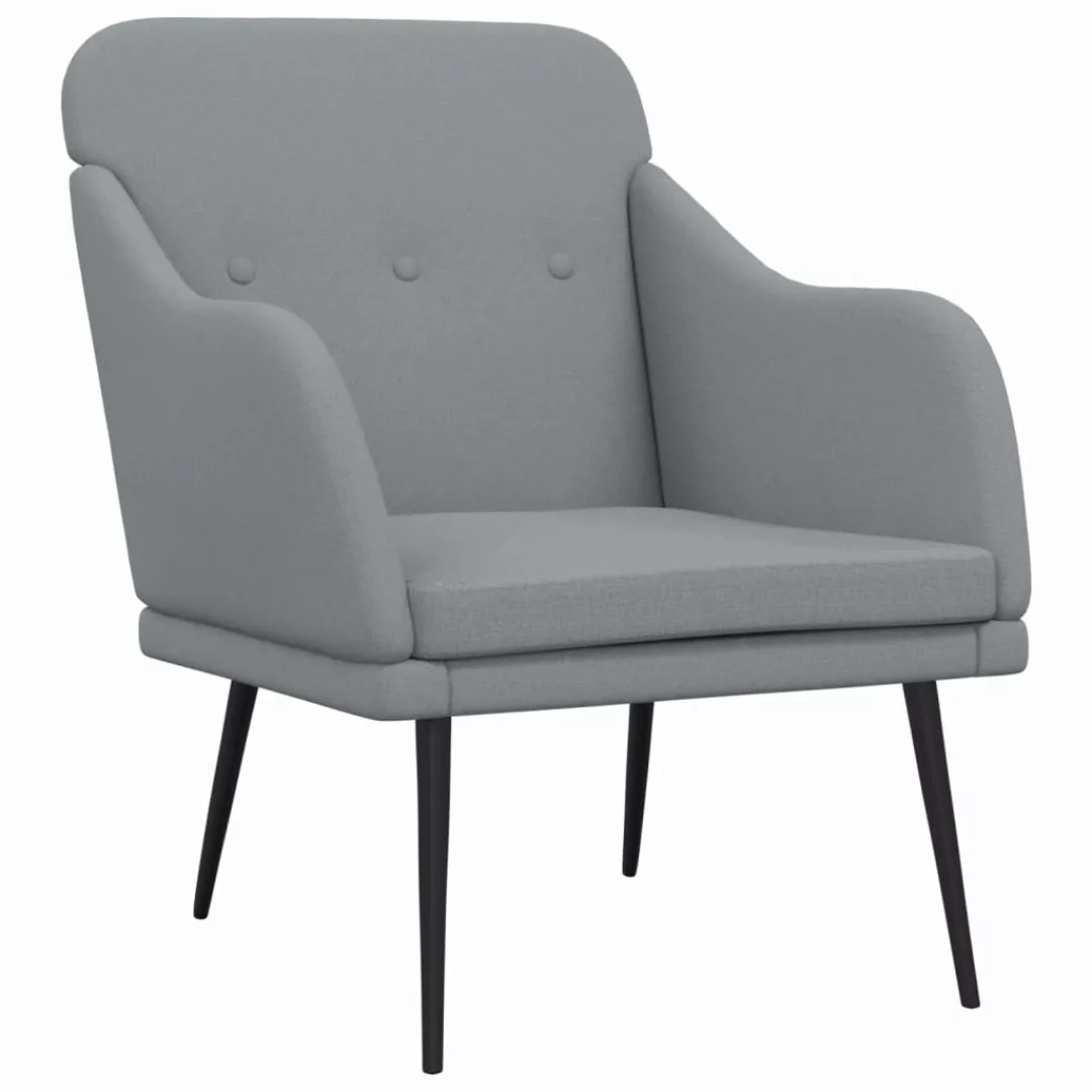 Vidaxl Sessel Hellgrau 63x76x80 Cm Stoff günstig online kaufen