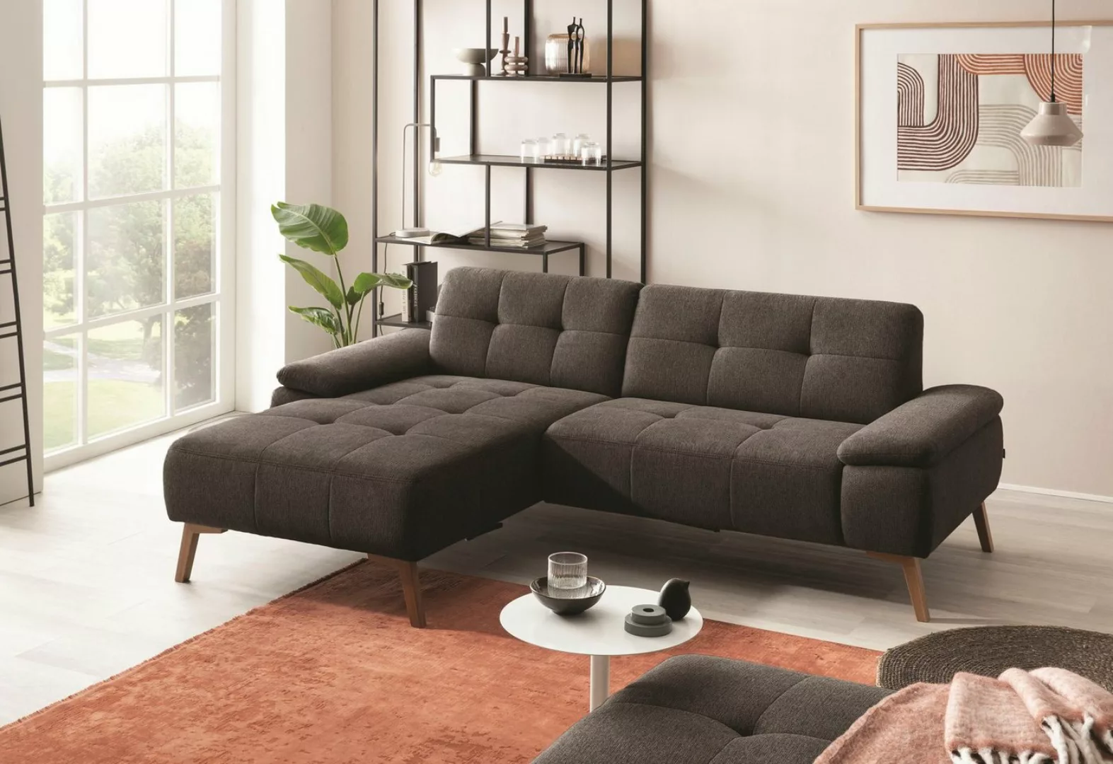 exxpo - sofa fashion Ecksofa, im skandinavischen Design mit Steppung und Ho günstig online kaufen