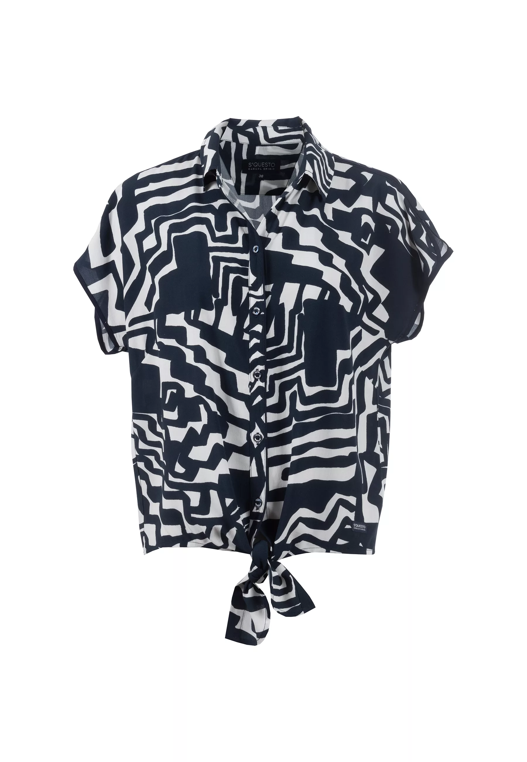 Soquesto Bluse Norhilde navy günstig online kaufen