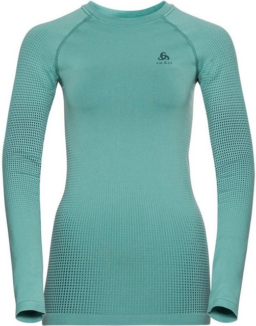 Odlo Langarmshirt PERFORMANCE WARM BLUE WING TEAL - POLYNYA günstig online kaufen