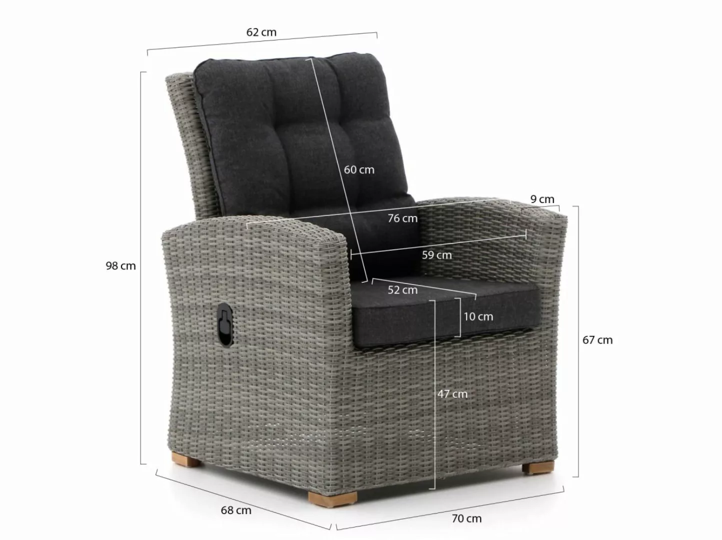 Intenso Mazzano/ROUGH-X 240 cm Lounge Gartenmöbel-Set 5-teilig verstellbar günstig online kaufen