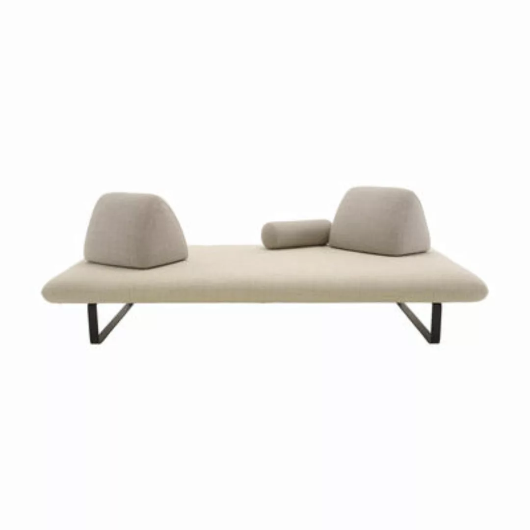 Gartensofa 3-Sitzer Murtoli textil beige / L 240 cm - Cinna - günstig online kaufen