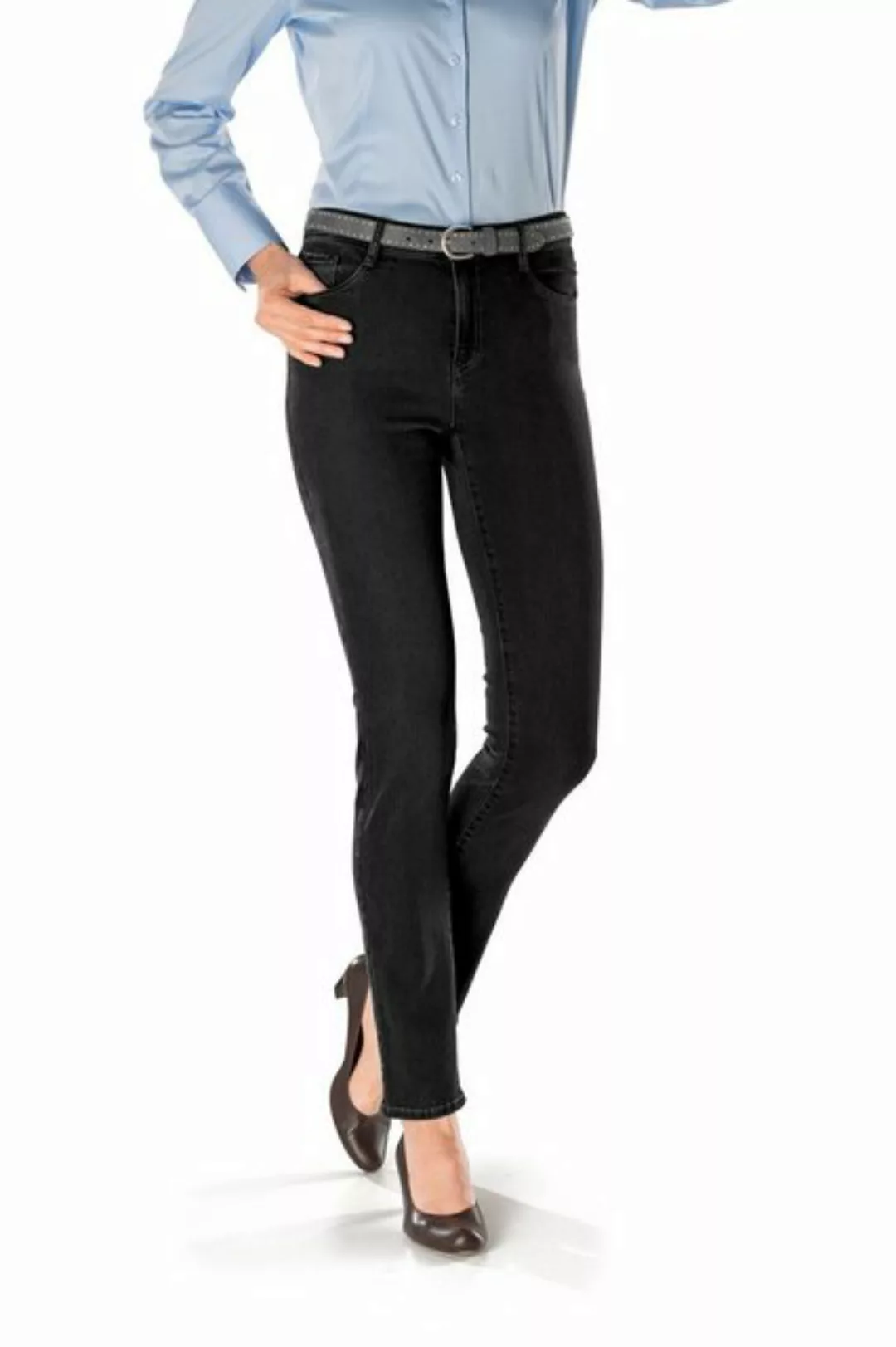 Brax Regular-fit-Jeans BRAX Jeans Mary schwarz Slim Fit 5-Pocket-Form günstig online kaufen