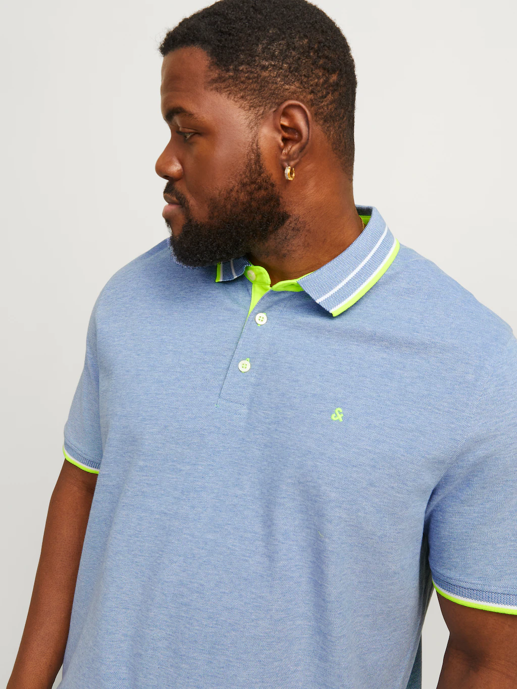 Jack & Jones PlusSize Poloshirt "JJEPAULOS POLO SS NOOS PLS", mit Logo Stic günstig online kaufen