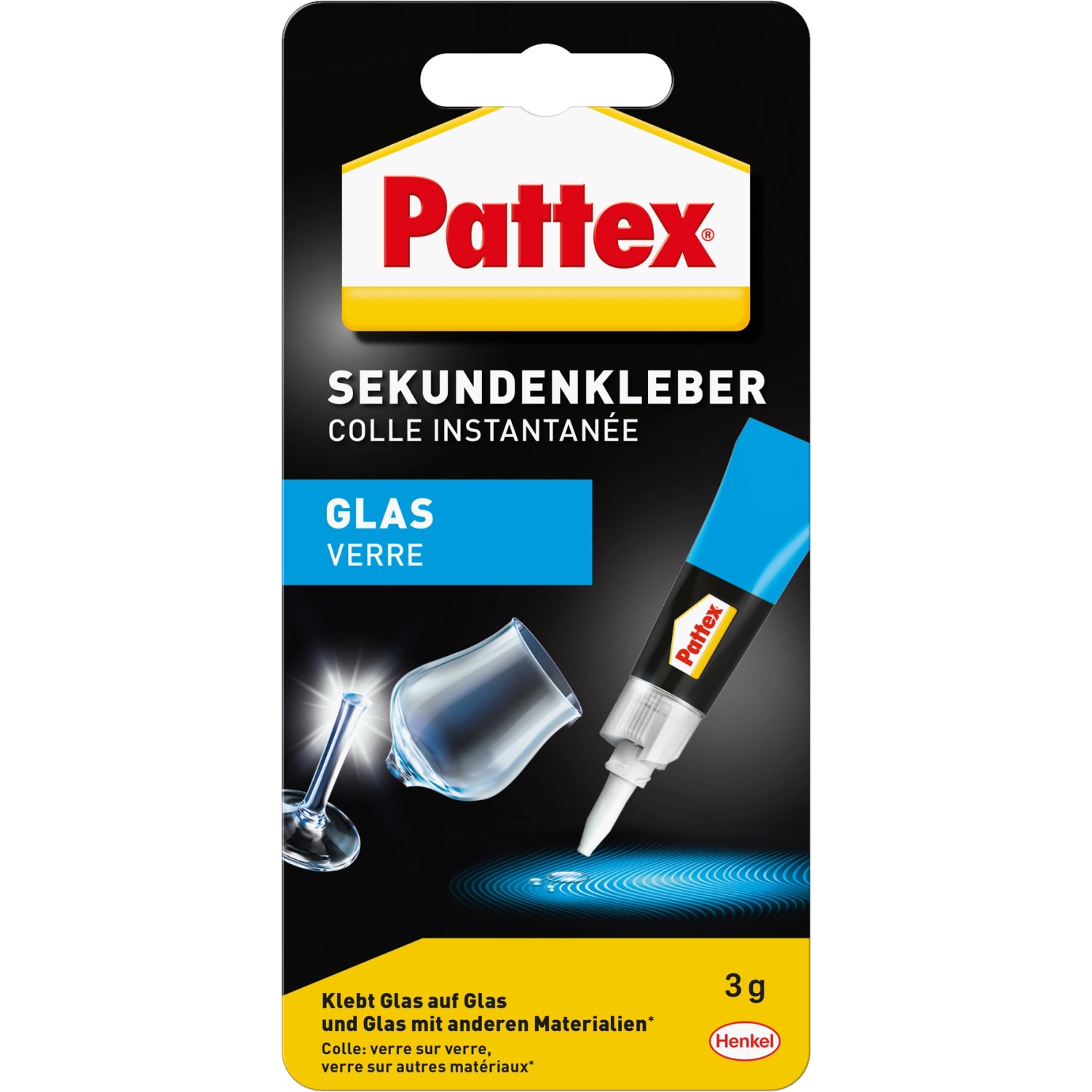 Pattex Flüssigkleber Sekundenkleber Glas Flüssig transparent trocknend 3g günstig online kaufen