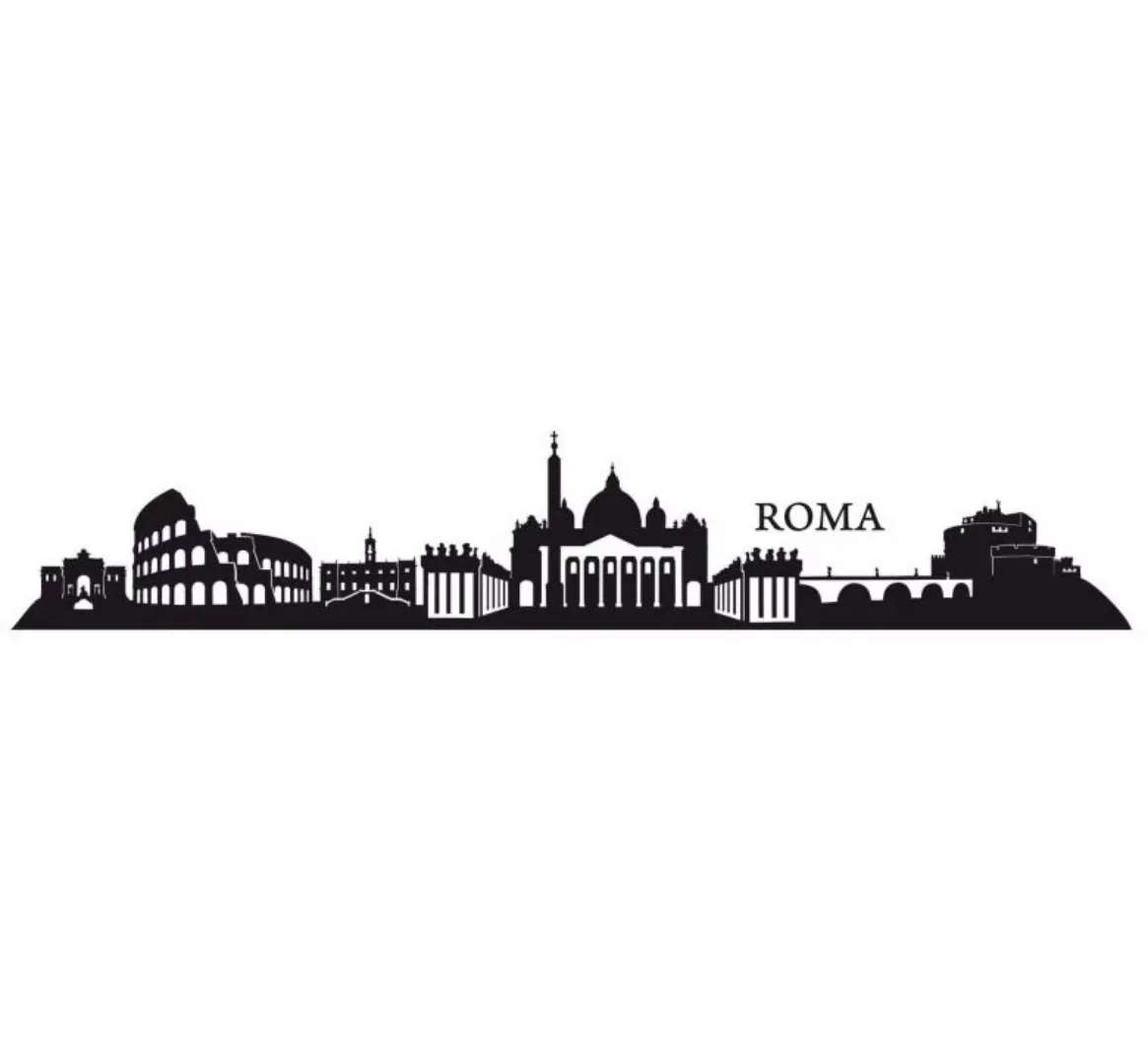 Wall-Art Wandtattoo »XXL Stadt Skyline Roma 120cm«, (1 St.) günstig online kaufen