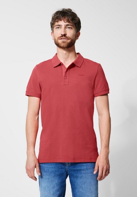 STREET ONE MEN Poloshirt, in Unifarbe günstig online kaufen