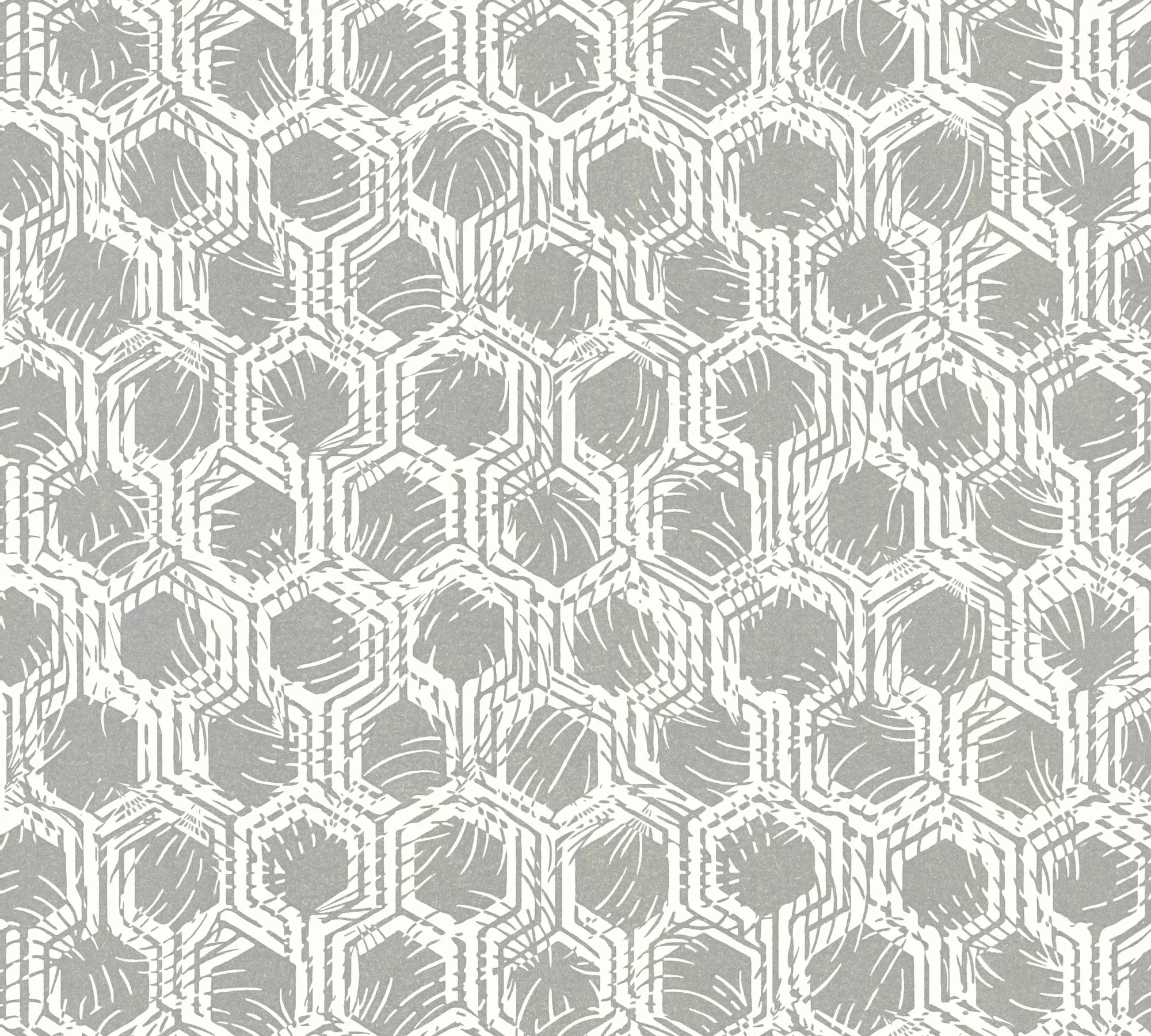 Bricoflor Vliestapete in Dunkelblau Geometrische Tapete mit Hexagon Design günstig online kaufen