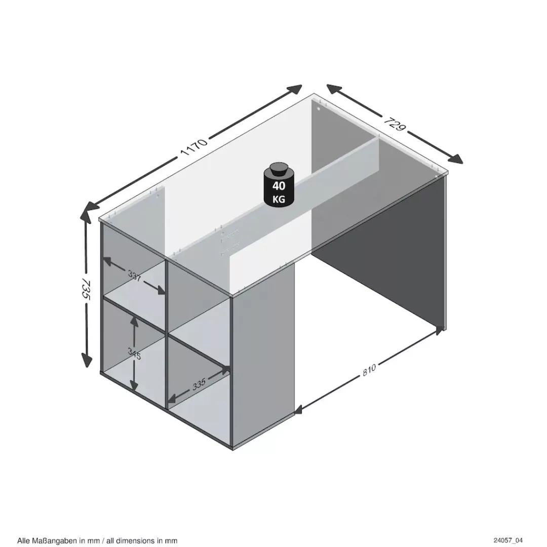 FMD Schuhschrank Step 3 Breite 58,5 cm, Tief 17 cm, mit 3 Klappen, Schuhkip günstig online kaufen