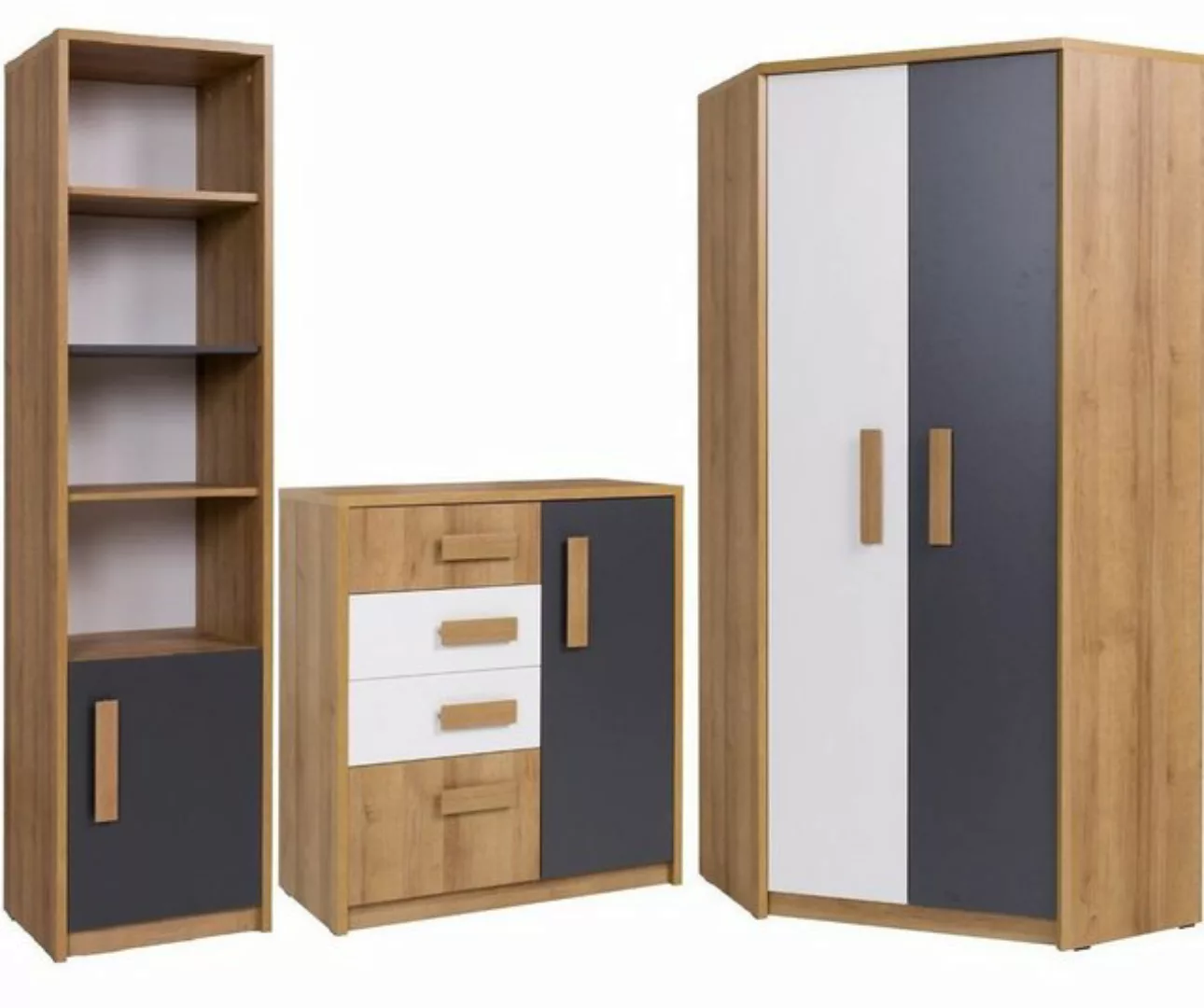 Marmex Möbel Mehrzweckschrank-Set Quatro Set G, (3-St) günstig online kaufen