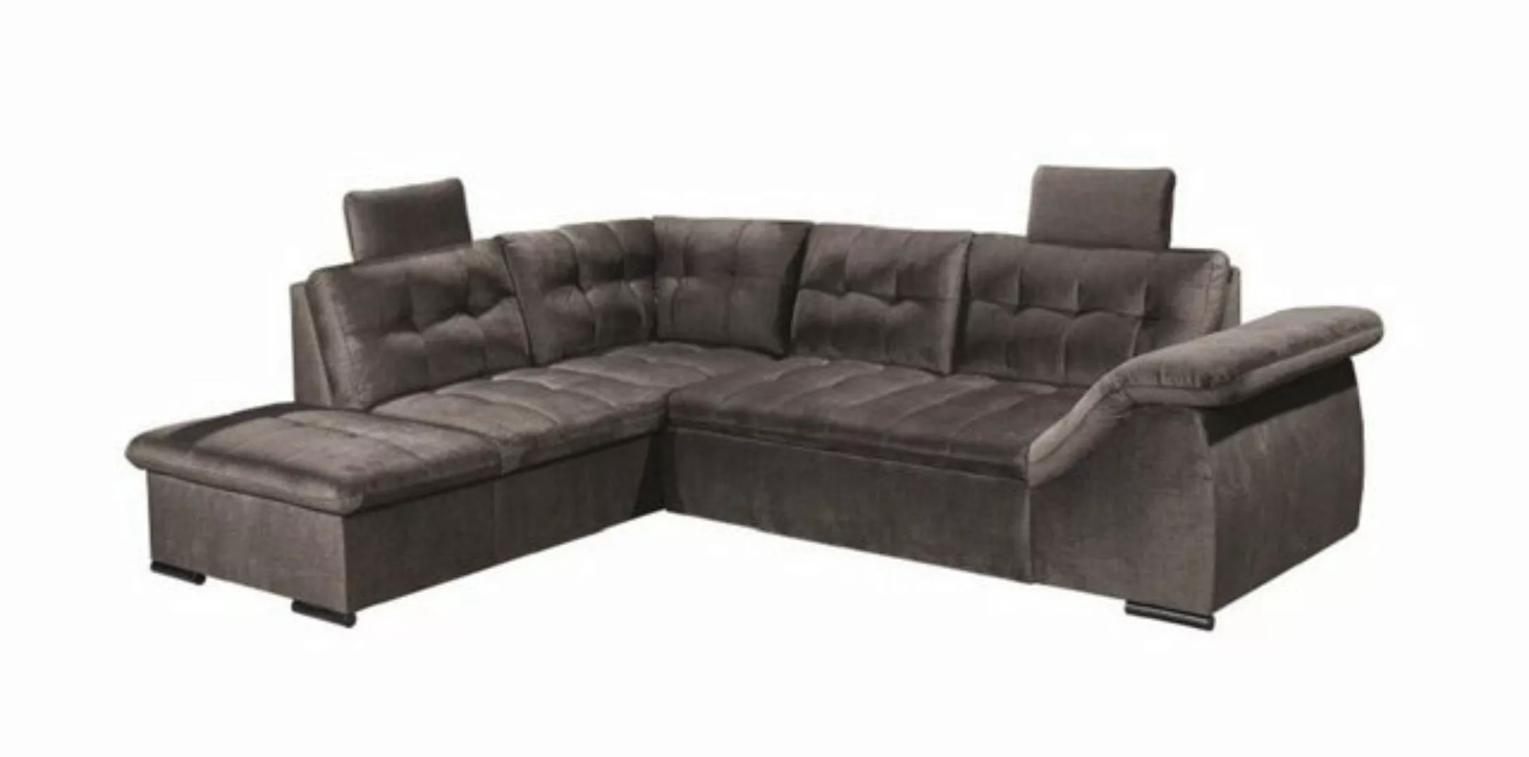 ED EXCITING DESIGN Ecksofa "Estrella L-Form", mit Bettkasten, Schlaffunktio günstig online kaufen