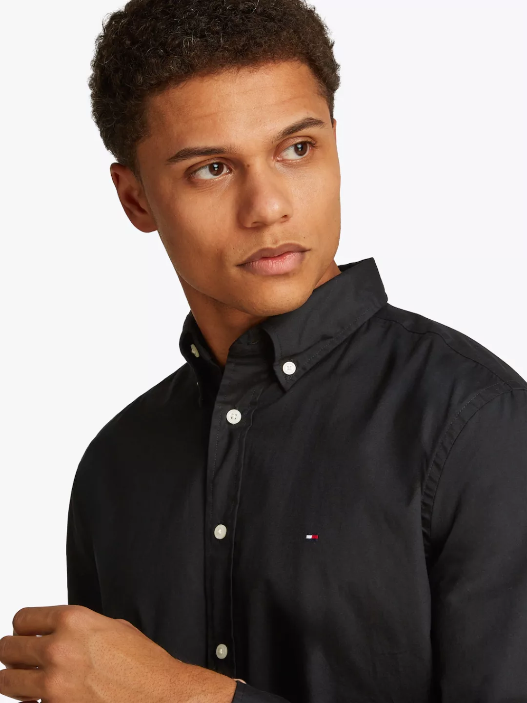 Tommy Hilfiger Langarmhemd "CORE FLEX POPLIN SOLID RF SHIRT" günstig online kaufen