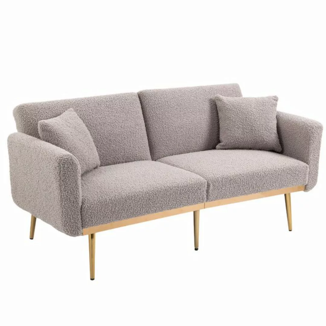 OKWISH Sofa Schlafsofa, Akzentsofa, Loveseat-Sofa mit Metallfüßen, umwandel günstig online kaufen