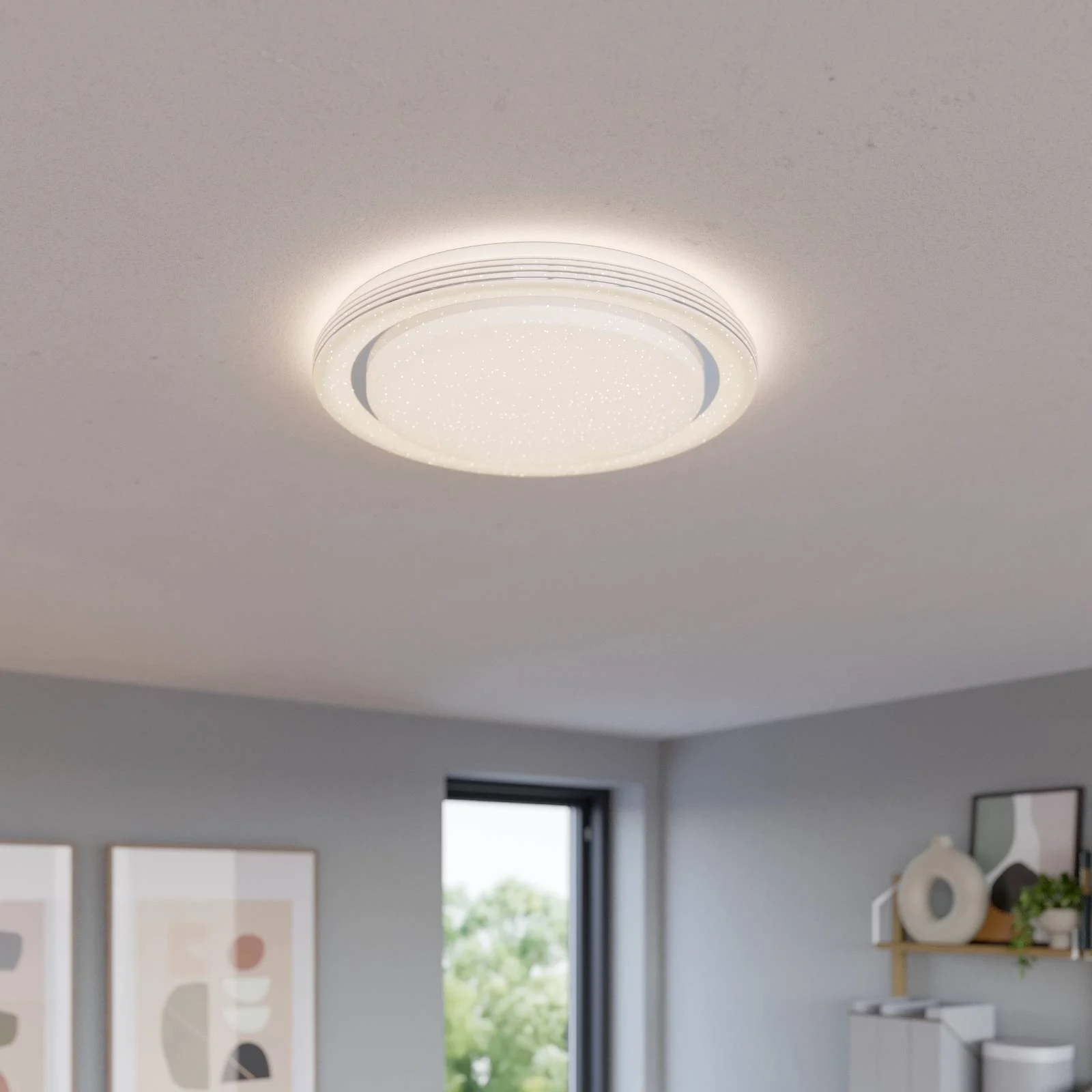 Lindby Smart LED-Deckenleuchte Mizuni, Tuya RGBW CCT 48 cm günstig online kaufen