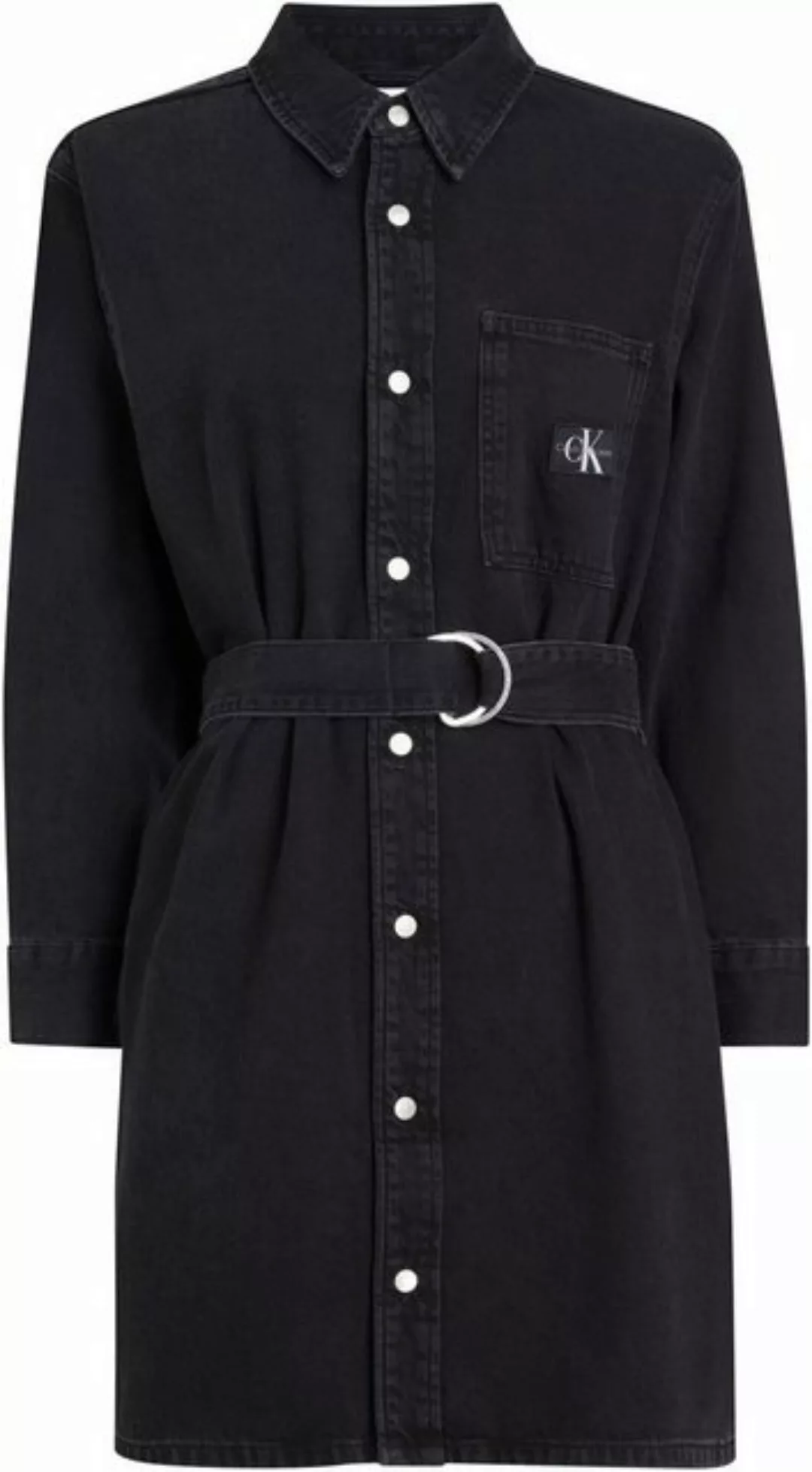 Calvin Klein Jeans Jeanskleid BELTED UTILITY DENIM SHIRT DRESS günstig online kaufen