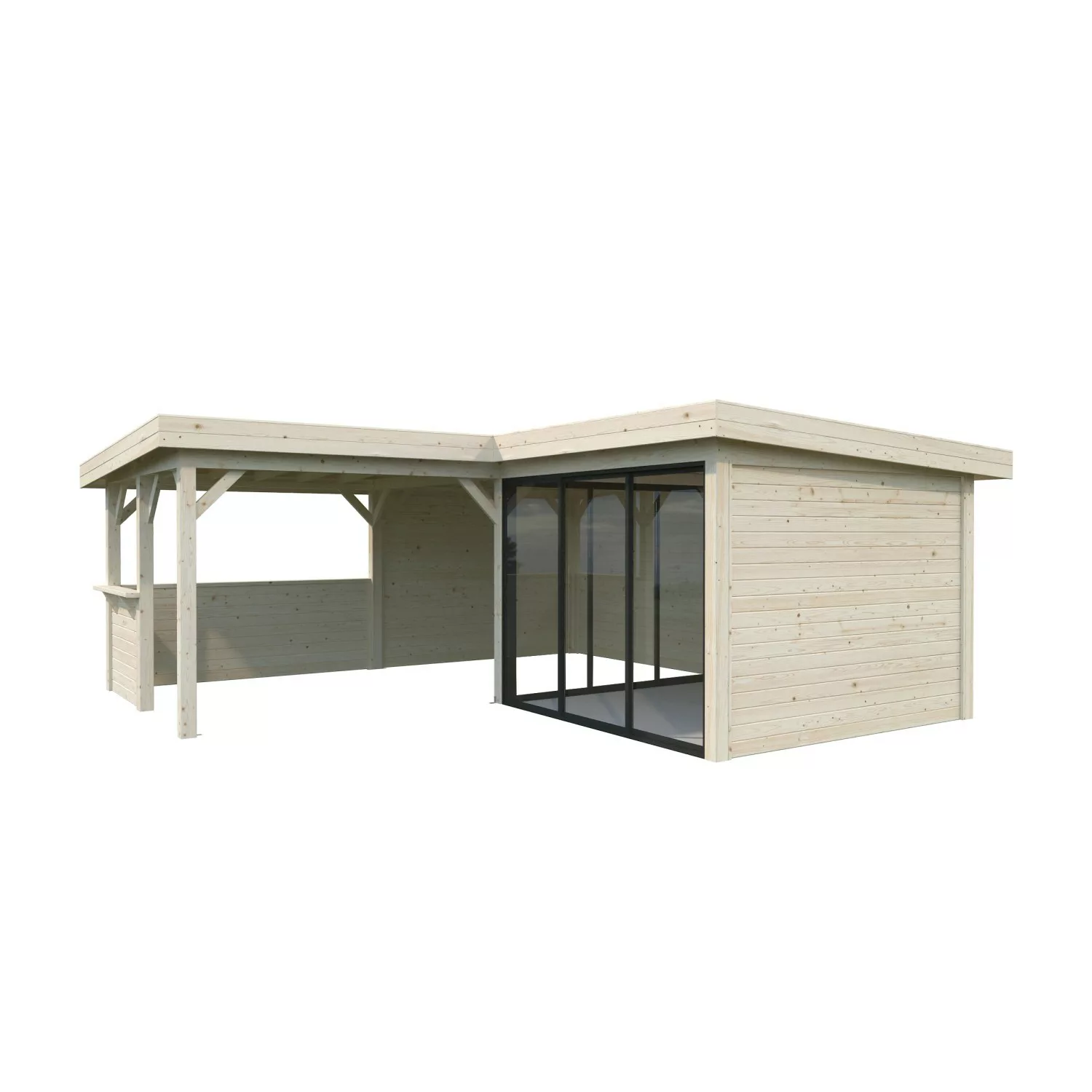 Palmako Pavillon Lenna Set 409 Slide Naturbelassen 588 cm x 588 cm FSC® günstig online kaufen