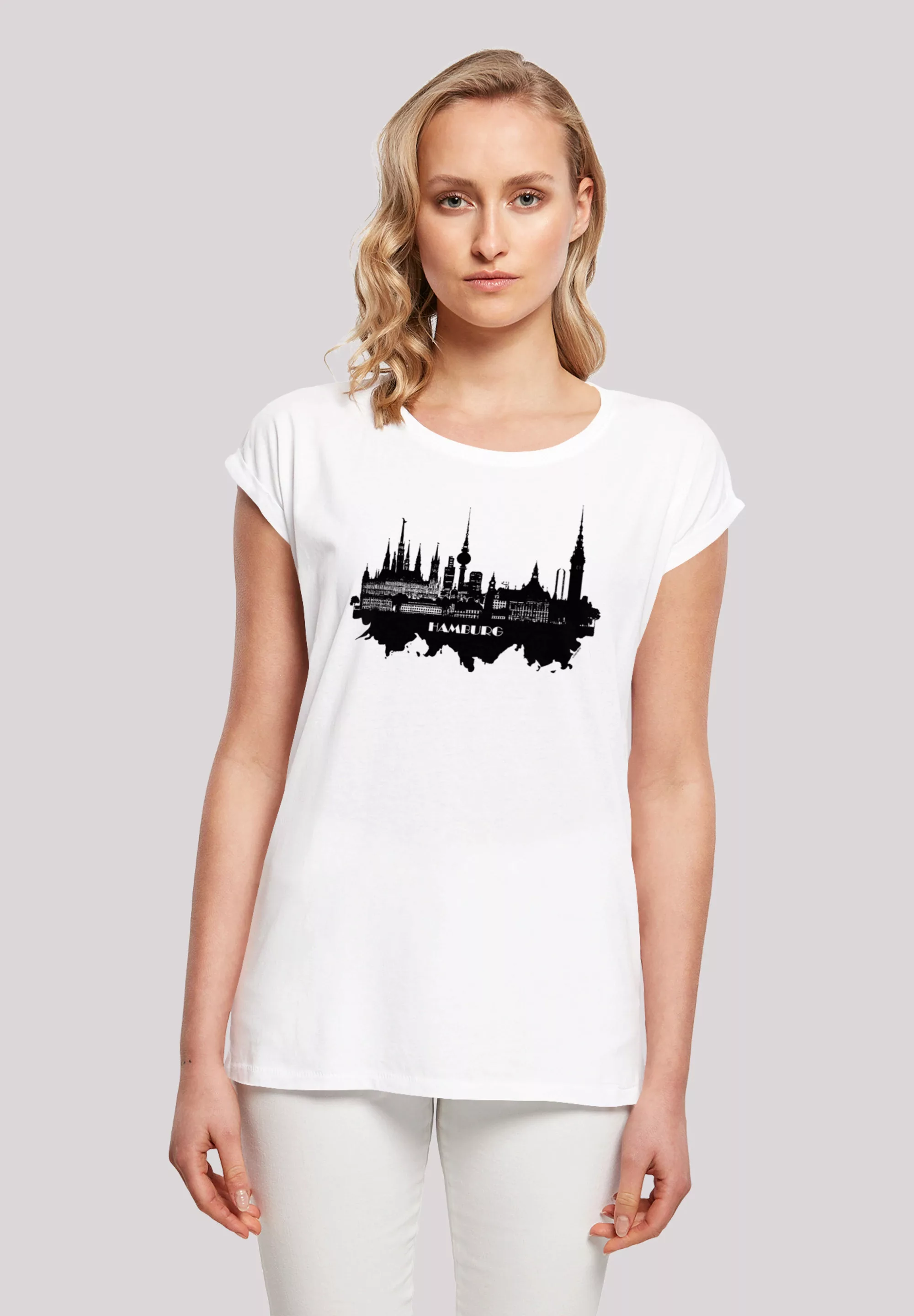 F4NT4STIC T-Shirt "Cities Collection - Hamburg skyline" günstig online kaufen