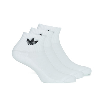 Adidas Originals Knöchel Mid Socken 3 Paare EU 43-45 White / White / Black günstig online kaufen