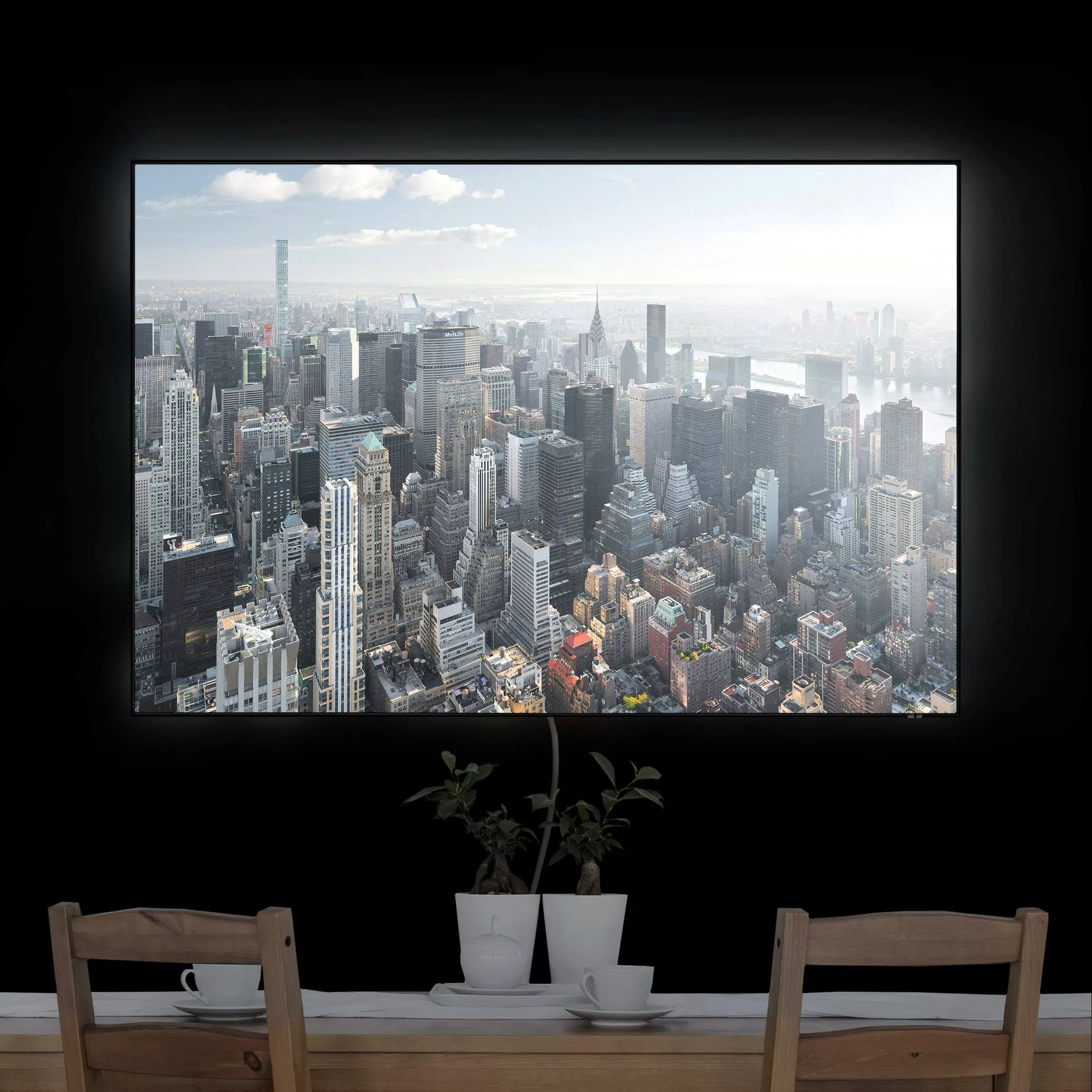 LED-Wechselbild Upper Manhattan New York City günstig online kaufen