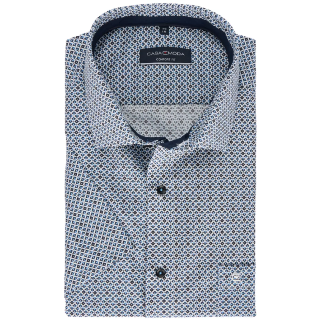 CASAMODA Businesshemd CASAMODA Businesshemd Kurzarm Print Comfort Fit günstig online kaufen