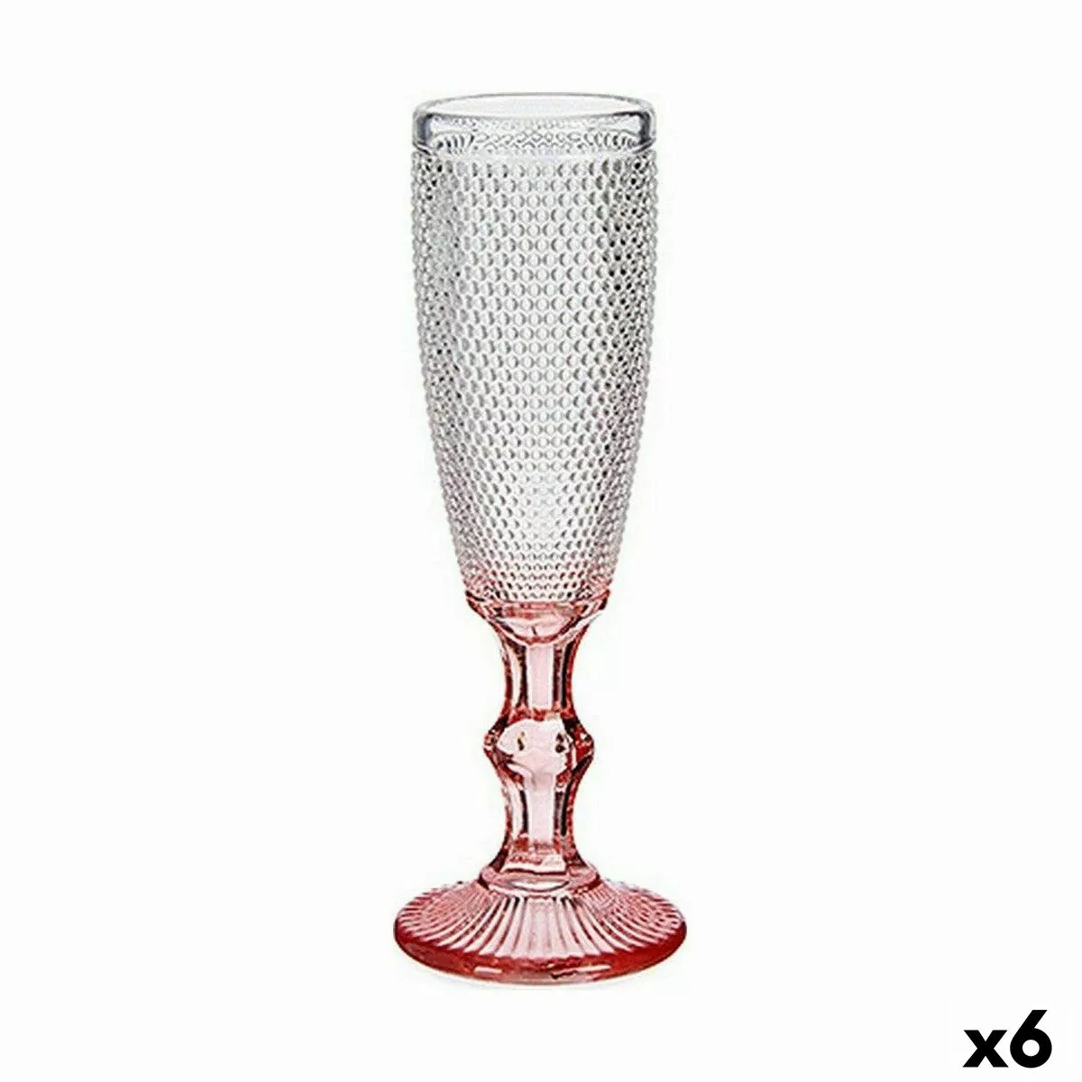Champagnerglas Rosa Durchsichtig Glas 6 Stück (180 Ml) günstig online kaufen