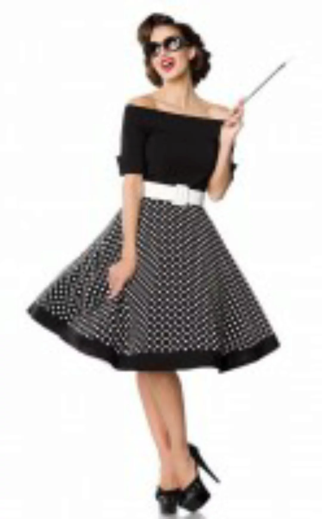 Swing-Kleid schulterfrei günstig online kaufen