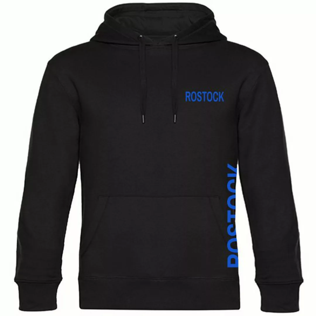 multifanshop Kapuzensweatshirt Rostock - Brust & Seite - Hoodie günstig online kaufen